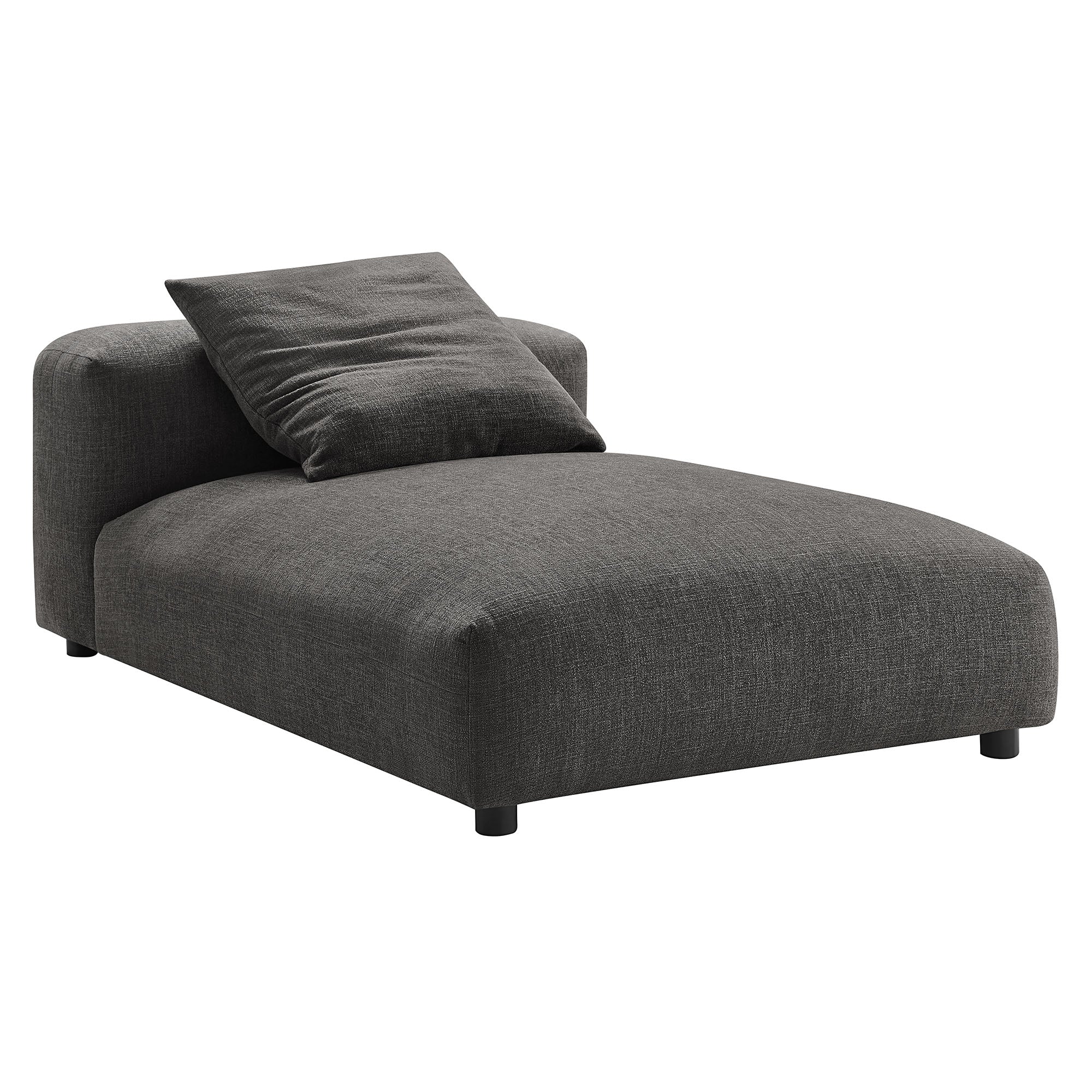 Chaise sans accoudoirs rembourrée en duvet Commix