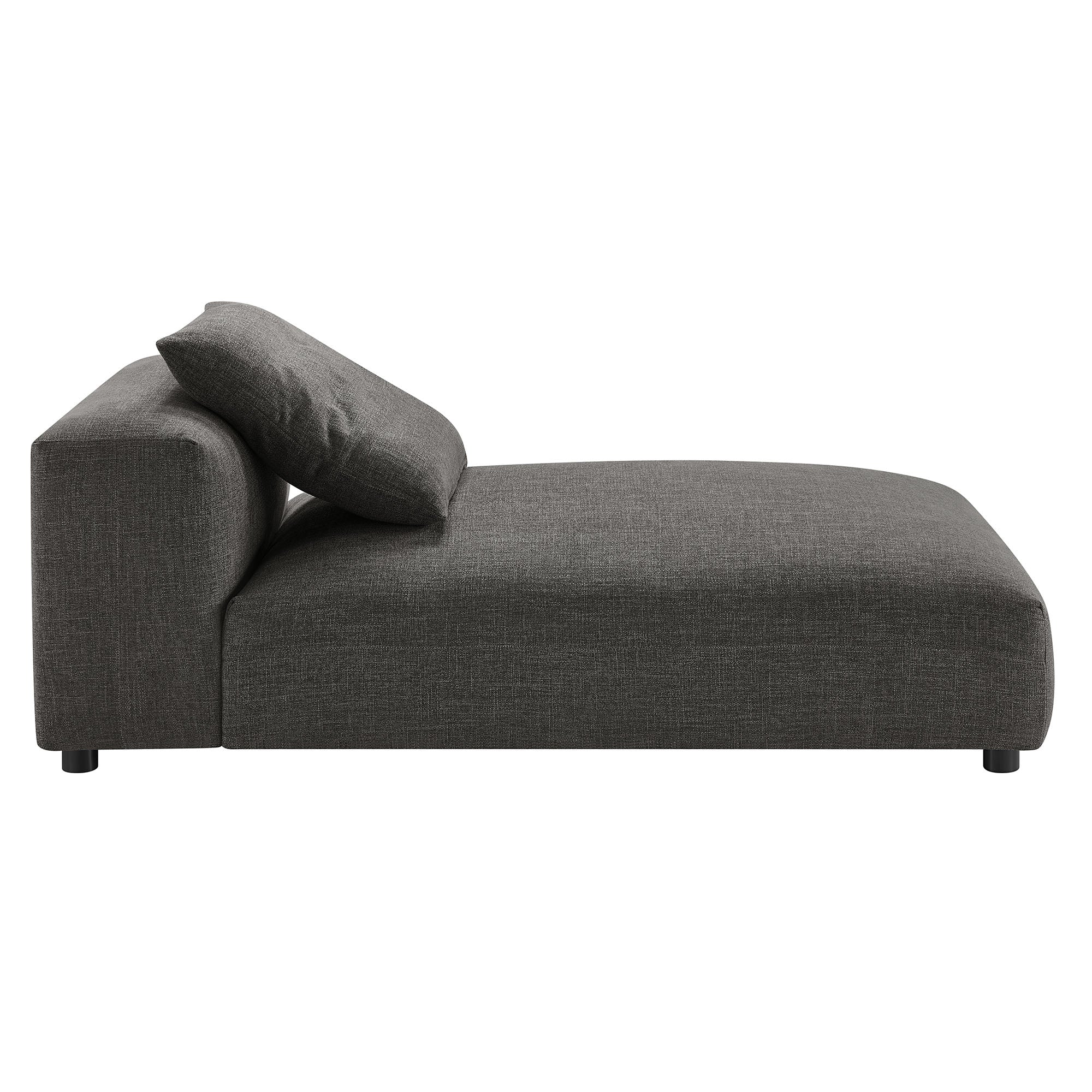 Chaise sans accoudoirs rembourrée en duvet Commix