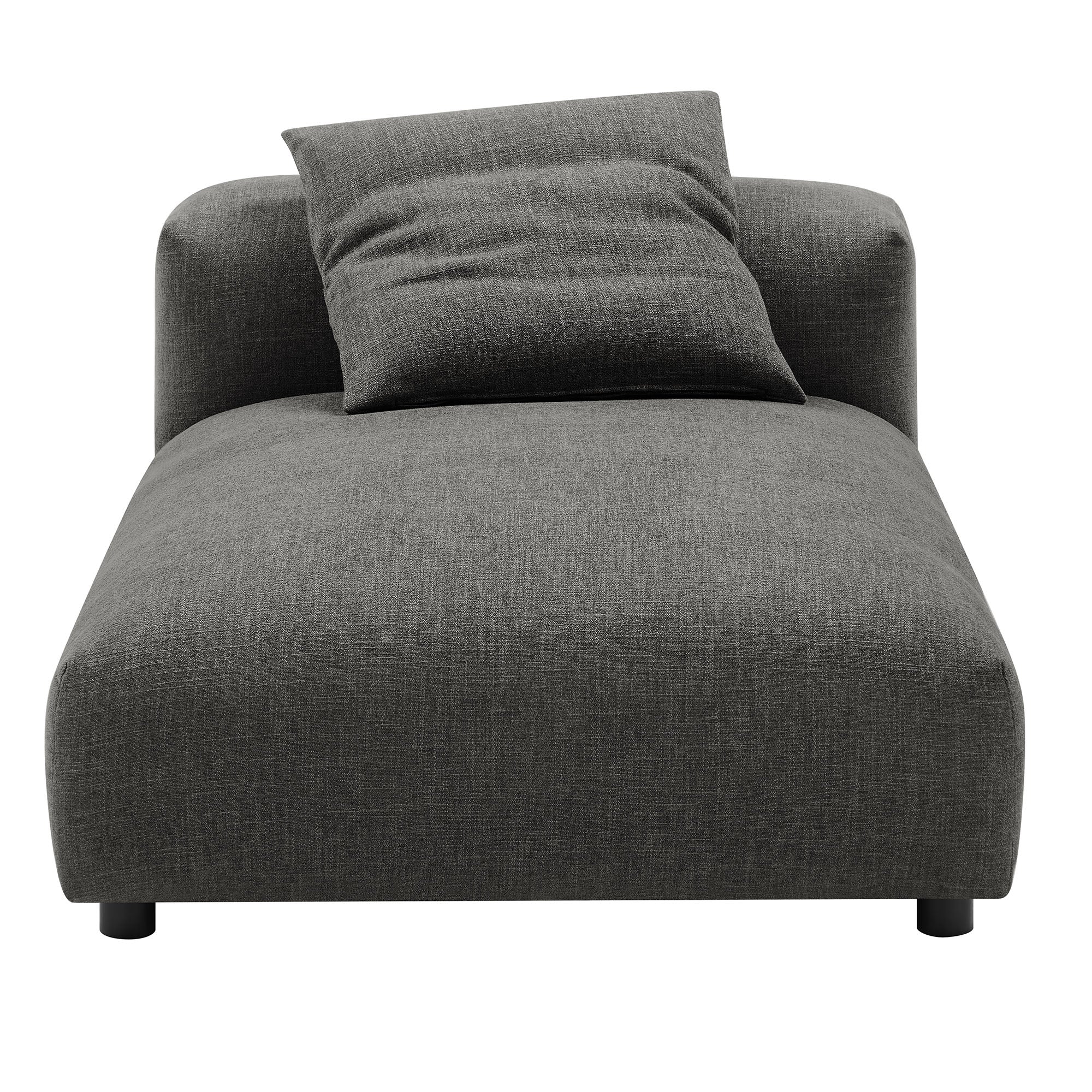 Chaise sans accoudoirs rembourrée en duvet Commix