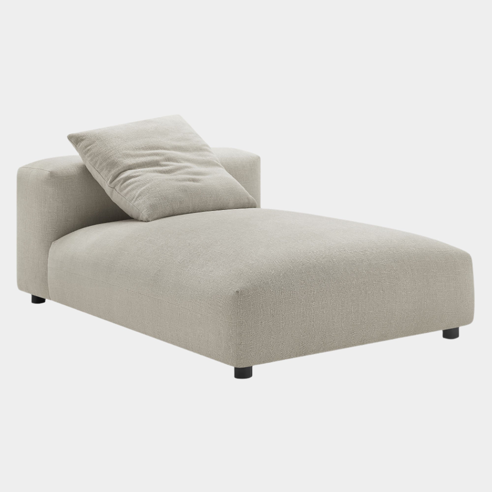 Solace Modular Upholstered Fabric Armless Chaise Lounge