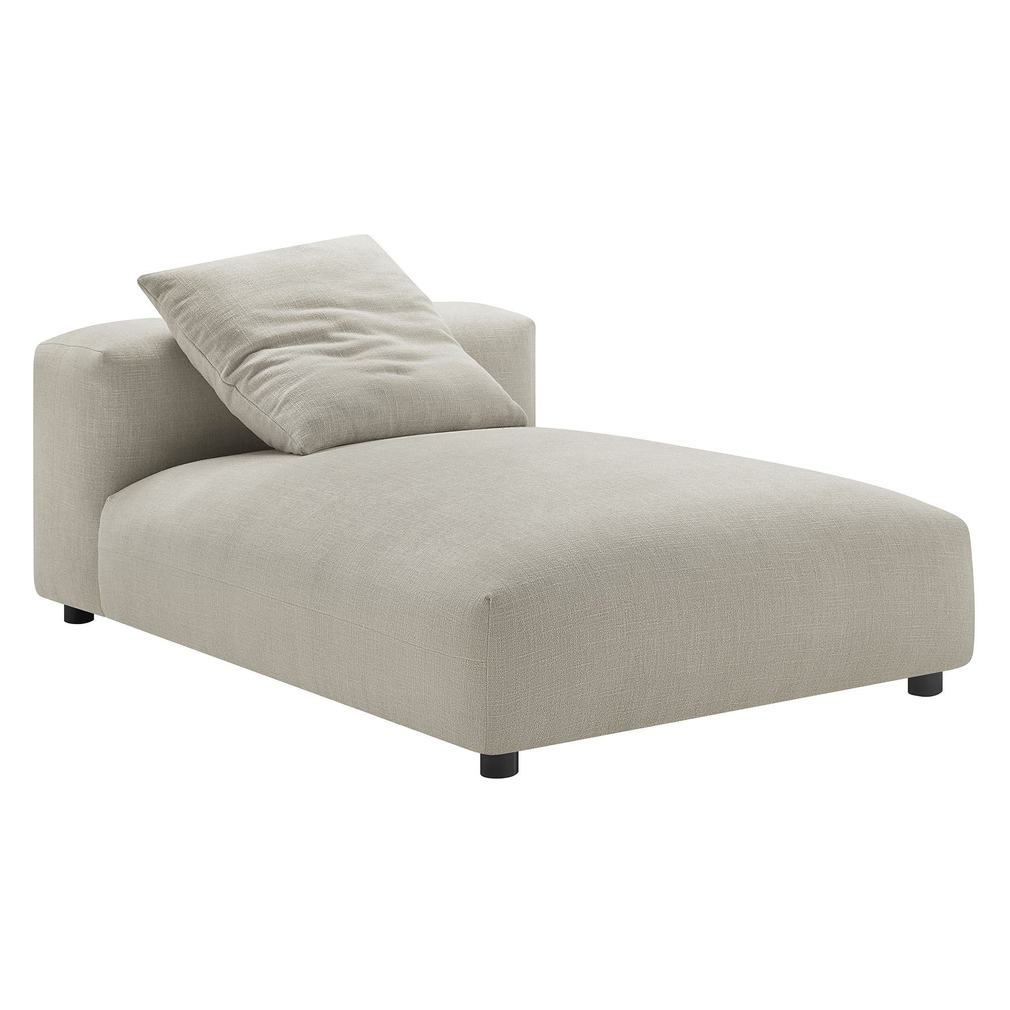 Chaise sans accoudoirs rembourrée en duvet Commix