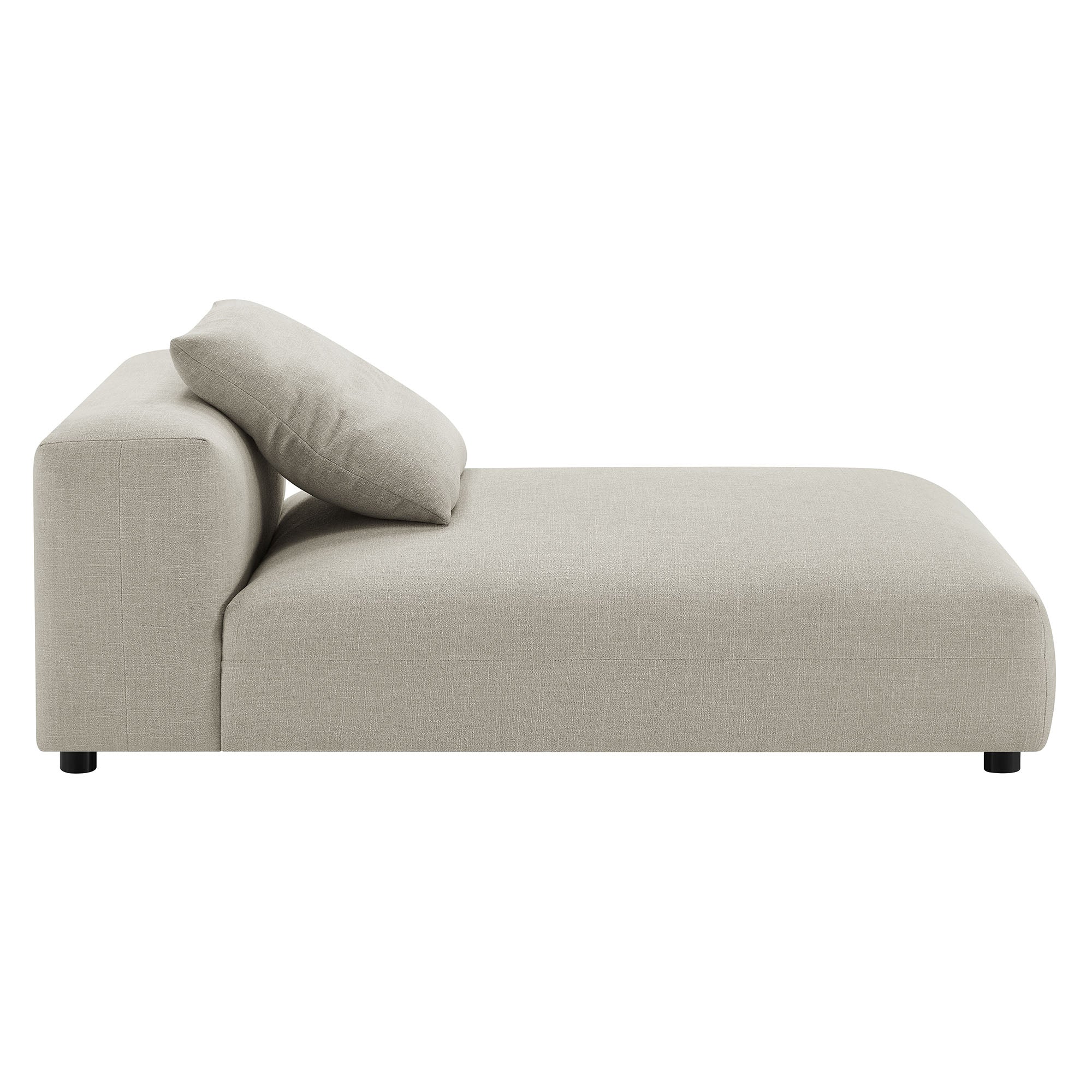 Solace Modular Upholstered Fabric Armless Chaise Lounge