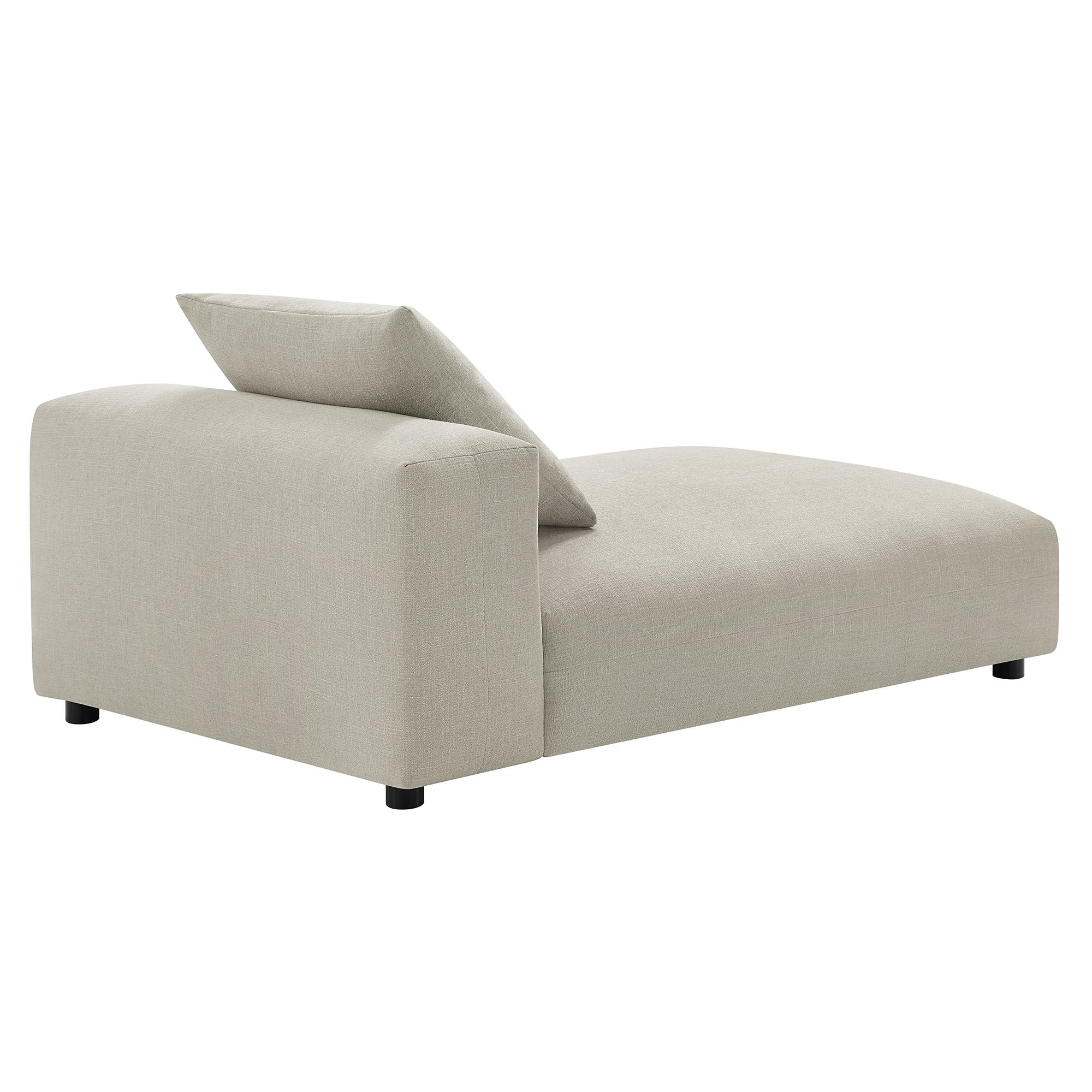 Solace Modular Upholstered Fabric Armless Chaise Lounge