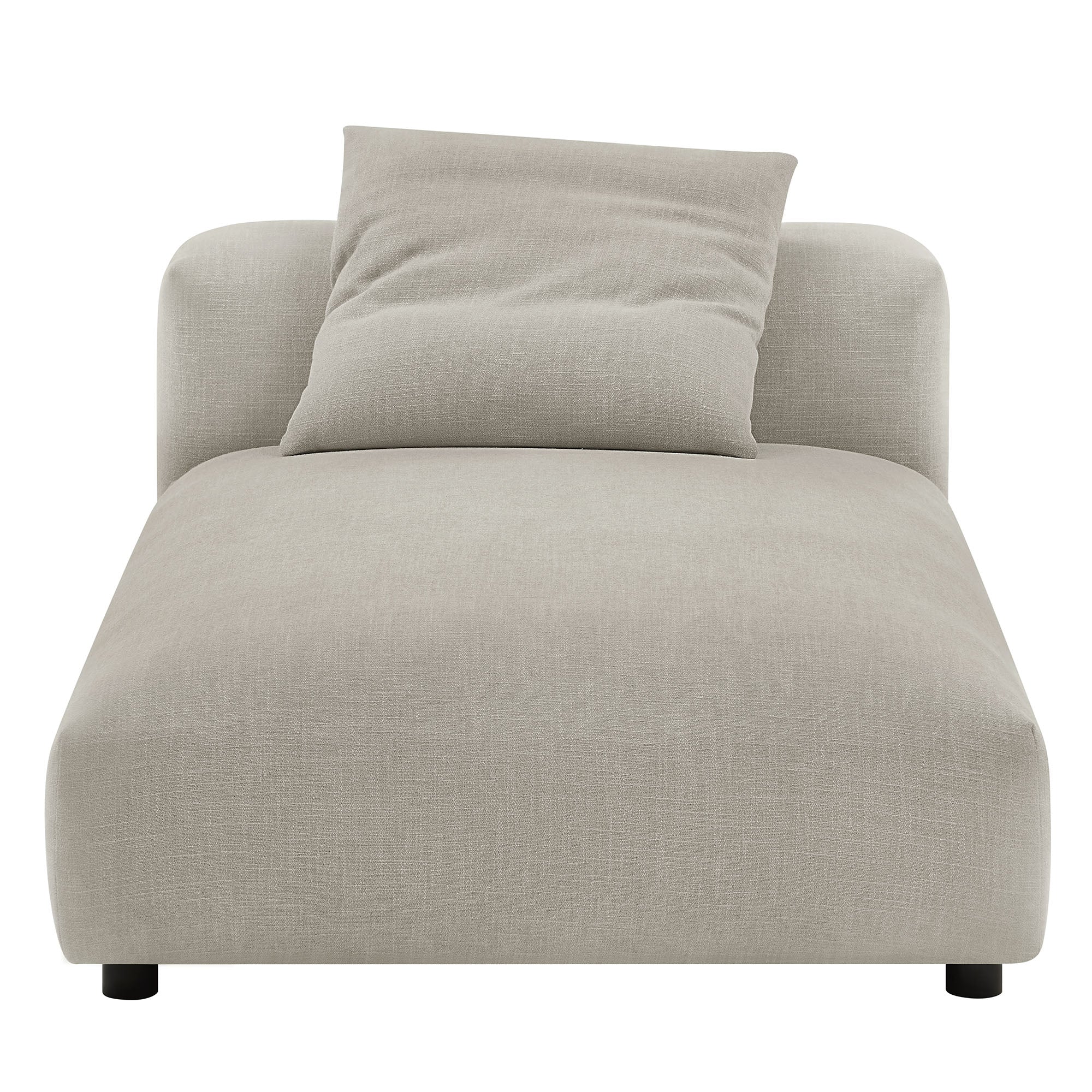 Chaise sans accoudoirs rembourrée en duvet Commix