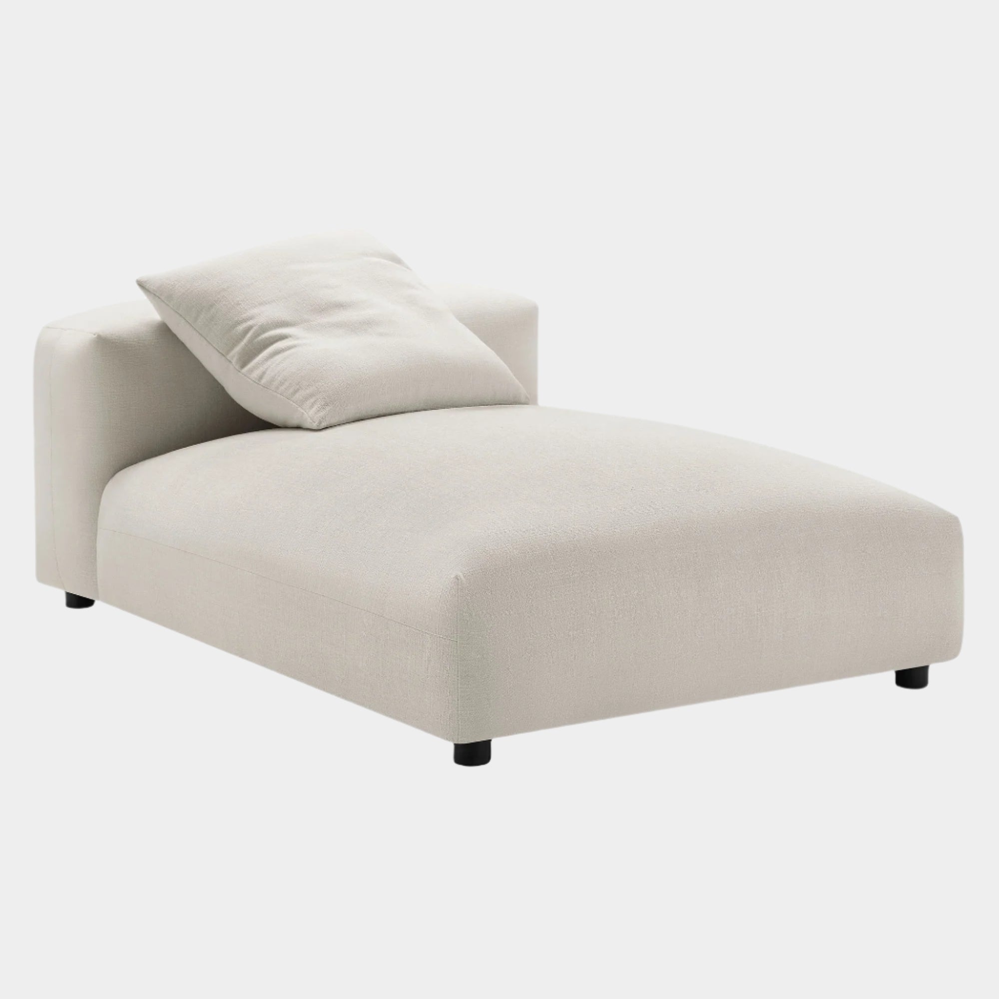 Solace Modular Upholstered Fabric Armless Chaise Lounge