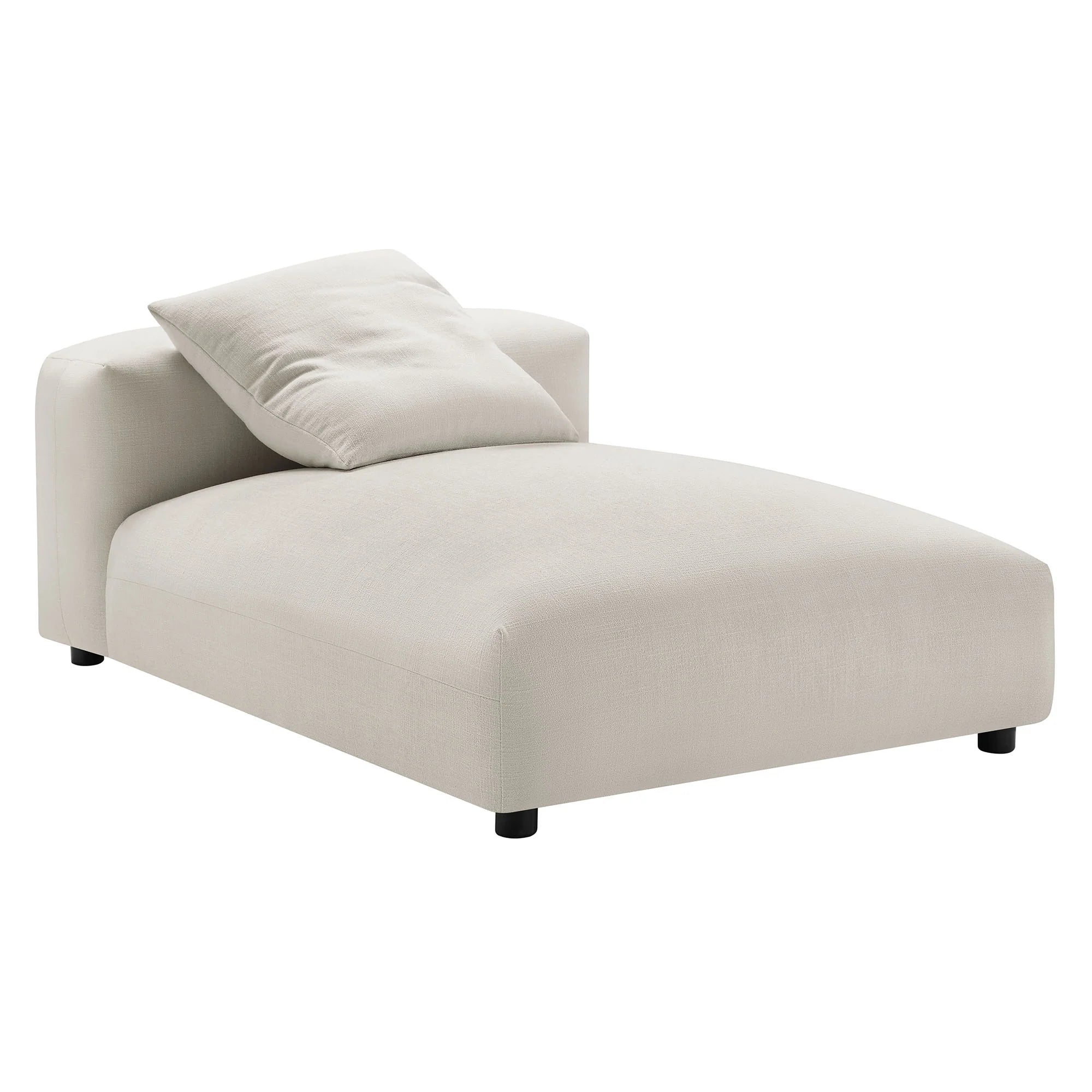 Chaise sans accoudoirs rembourrée en duvet Commix