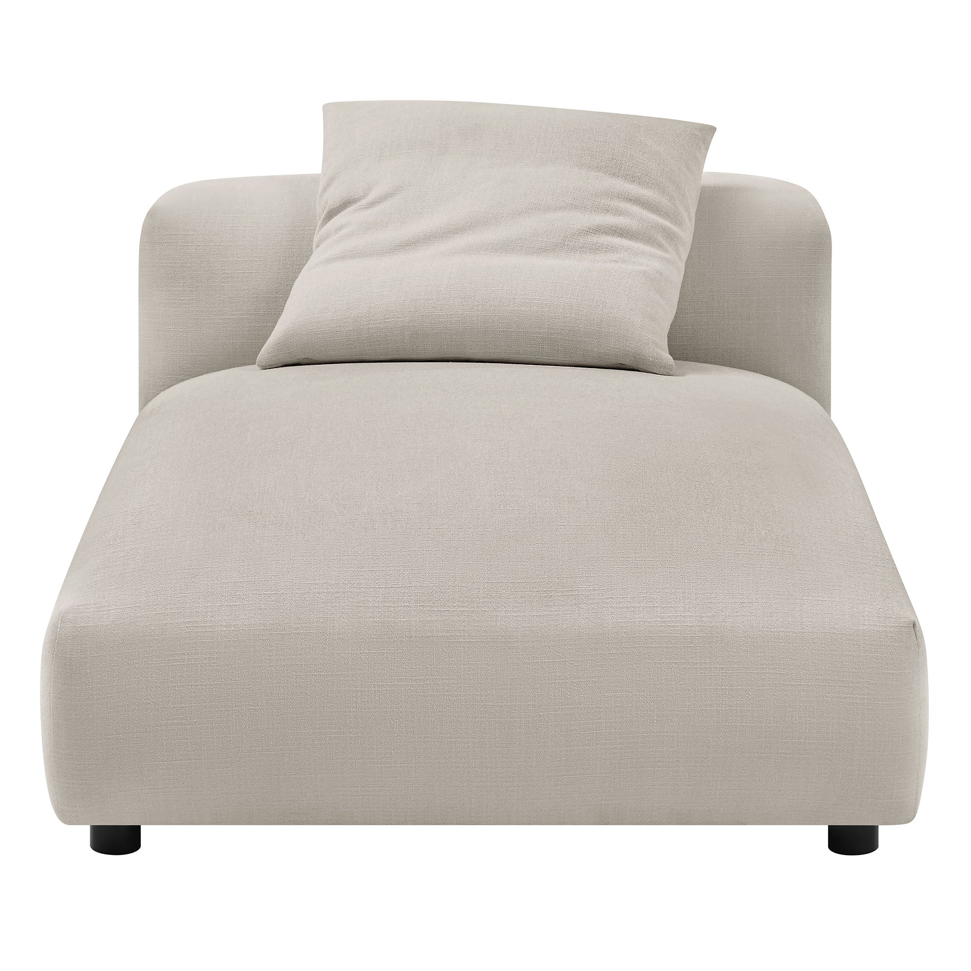 Chaise sans accoudoirs rembourrée en duvet Commix