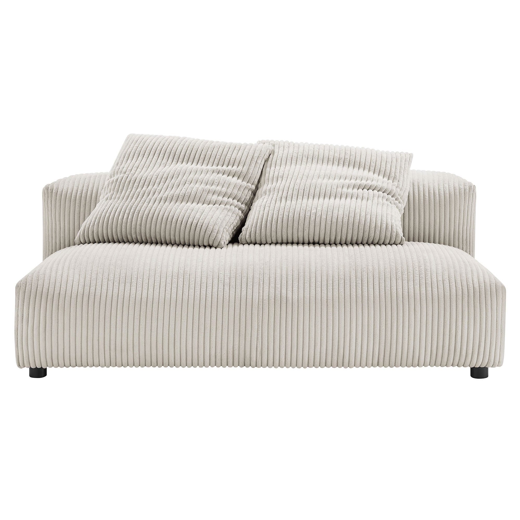 Chaise sans accoudoirs rembourrée en duvet Commix