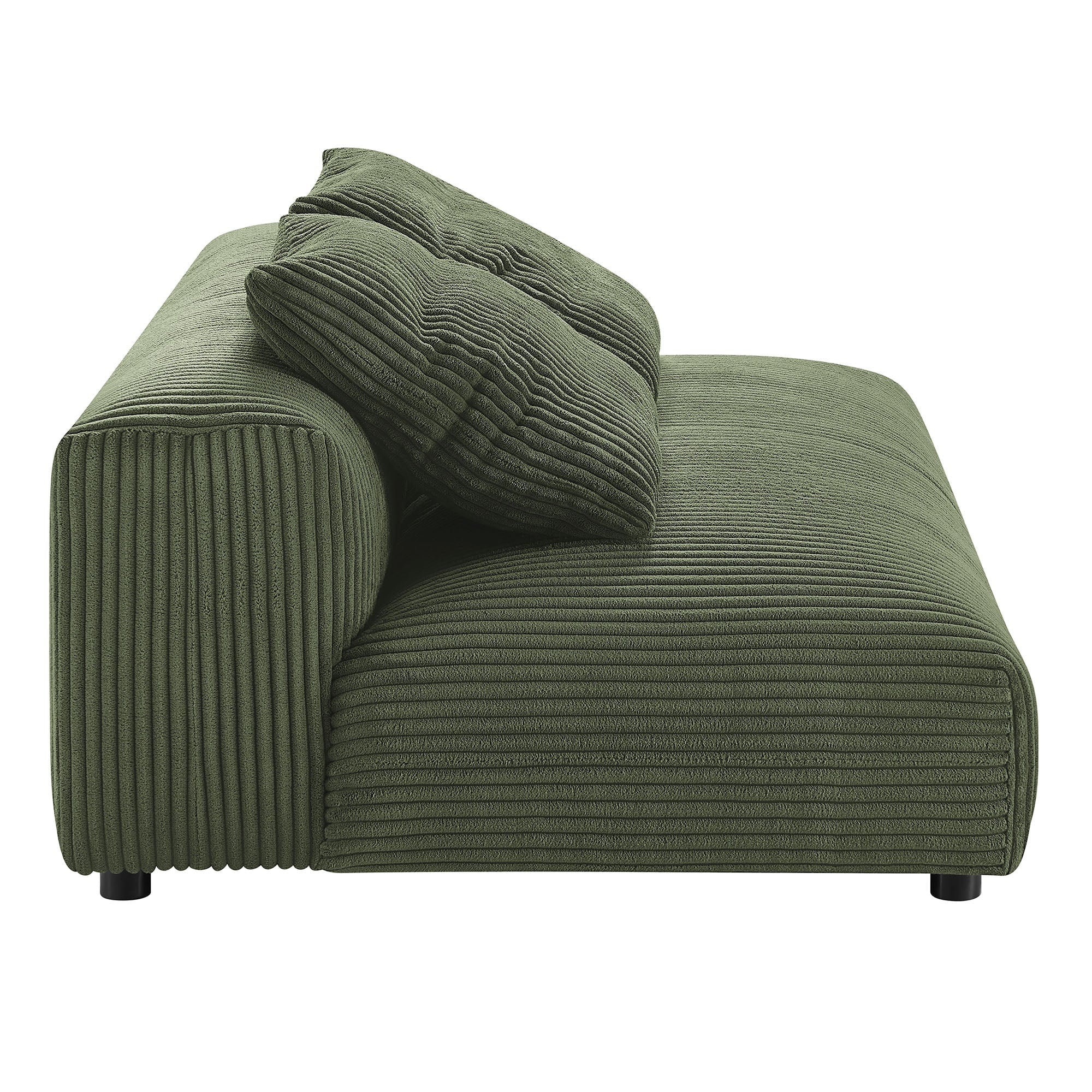 Chaise sans accoudoirs rembourrée en duvet Commix