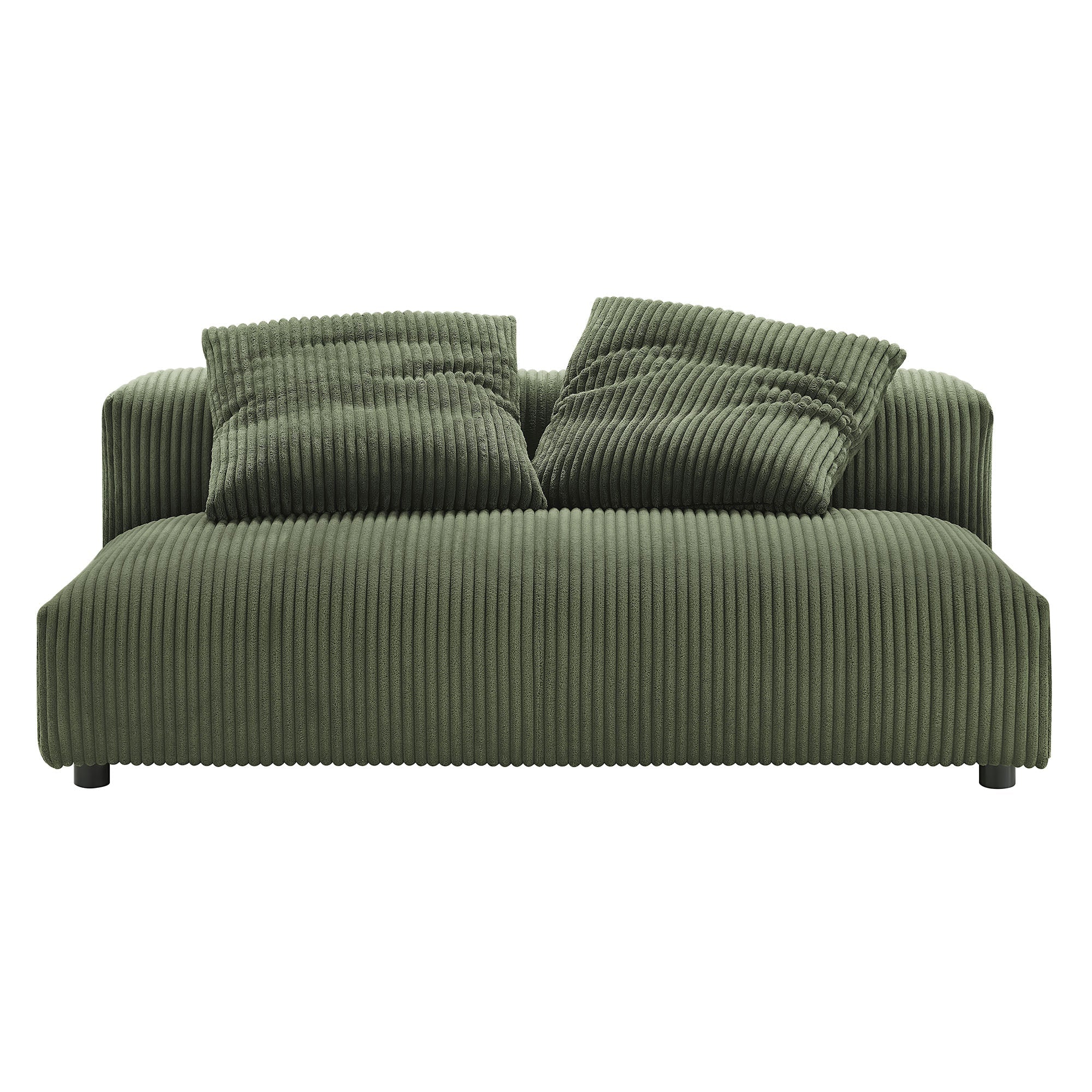 Chaise sans accoudoirs rembourrée en duvet Commix