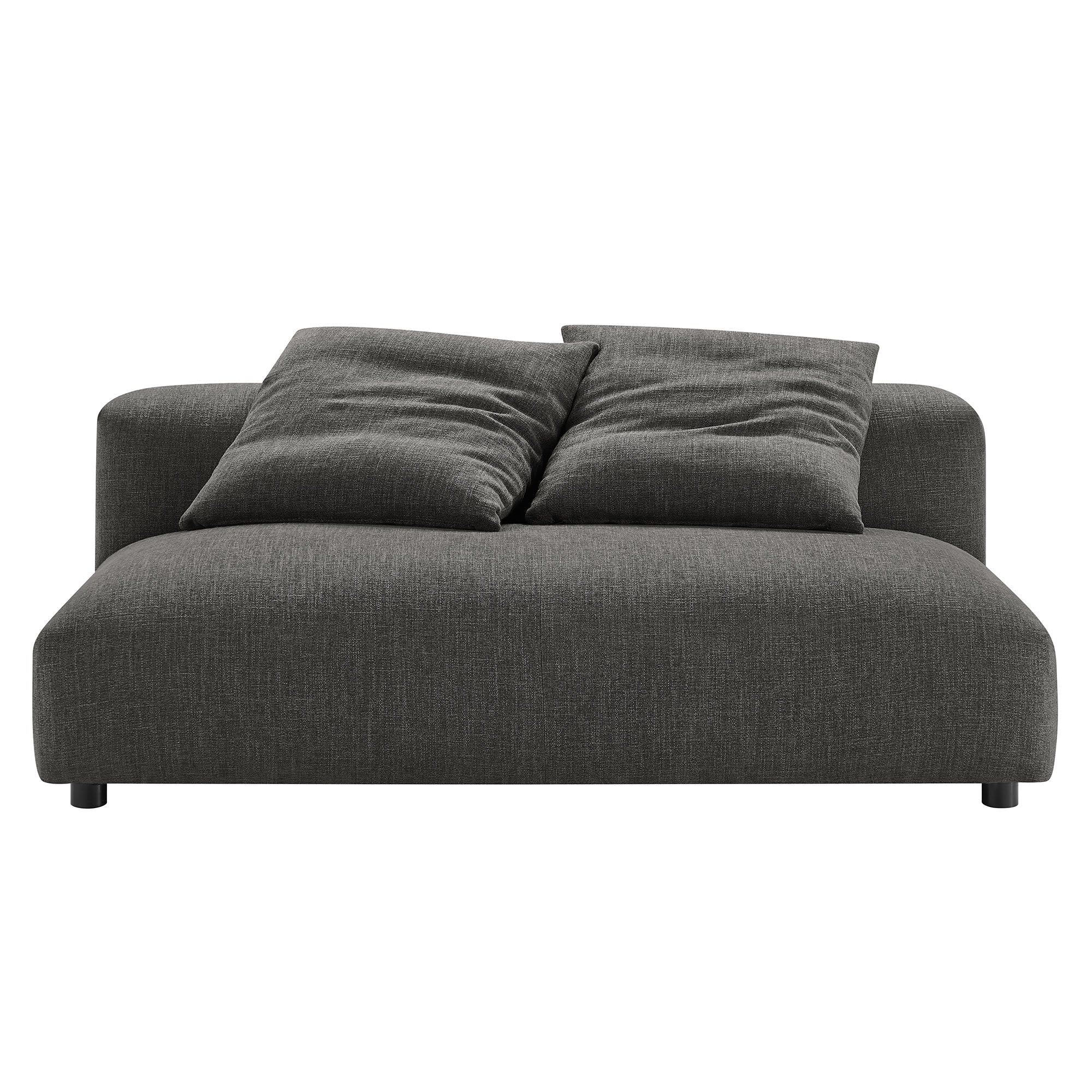 Chaise sans accoudoirs rembourrée en duvet Commix