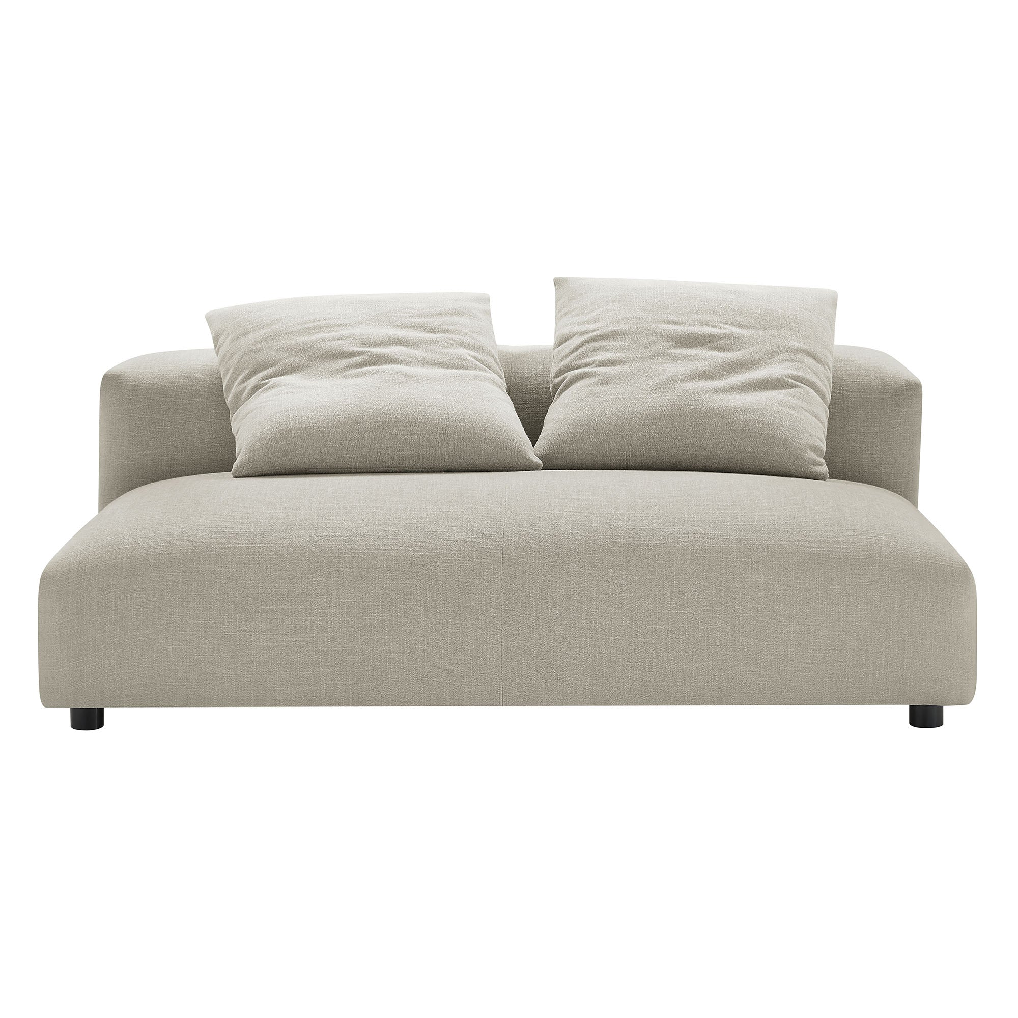 Chaise sans accoudoirs rembourrée en duvet Commix