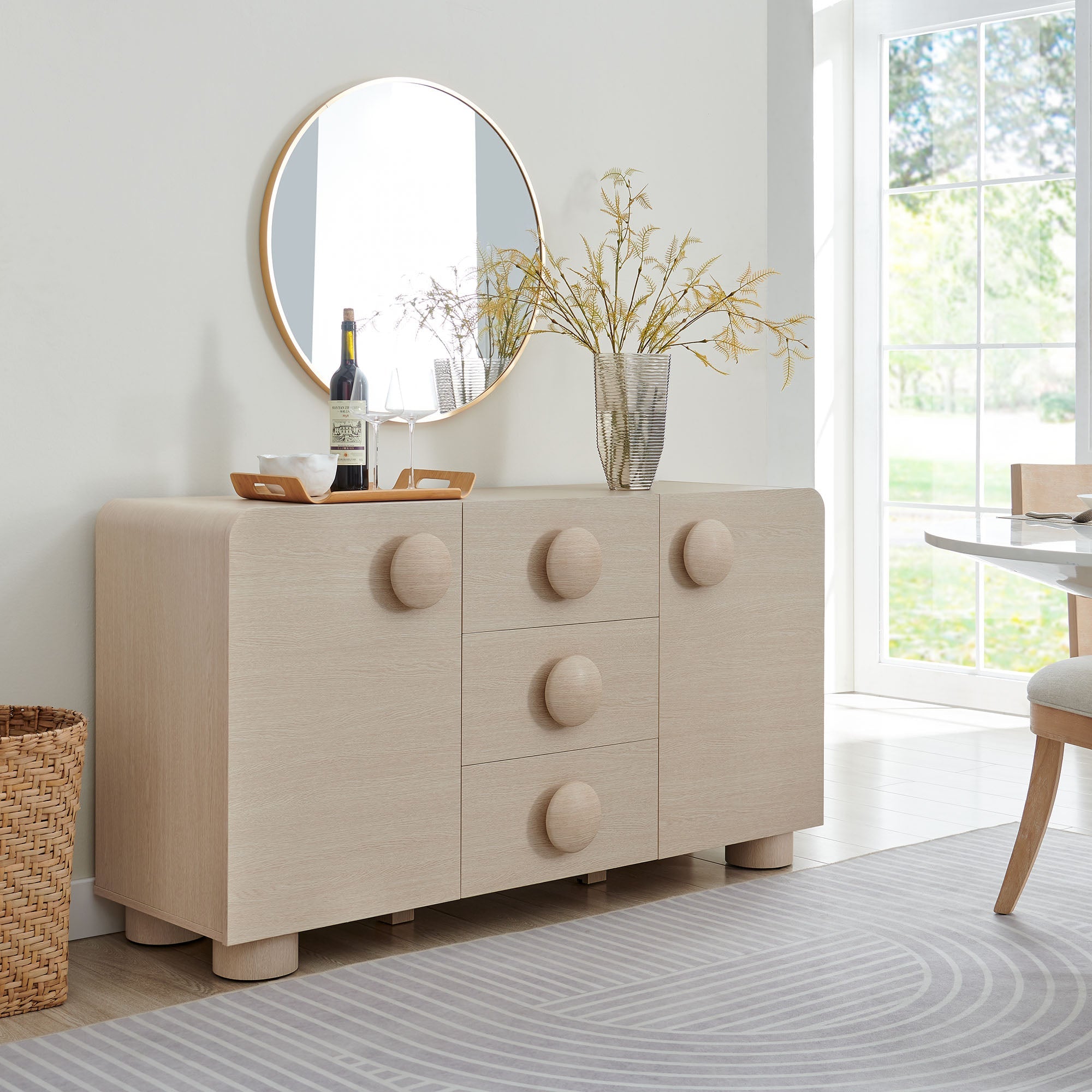 Sonnet 57" Sideboard Storage Cabinet