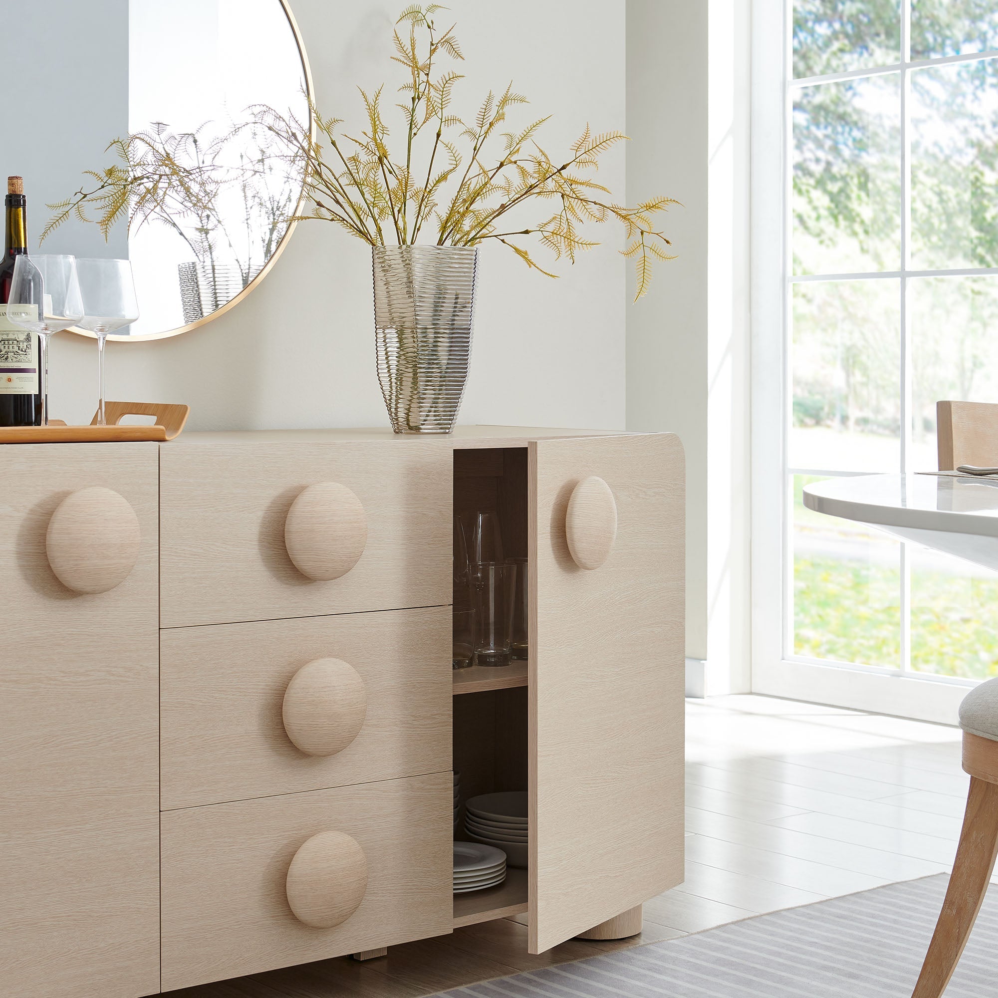 Sonnet 57" Sideboard Storage Cabinet