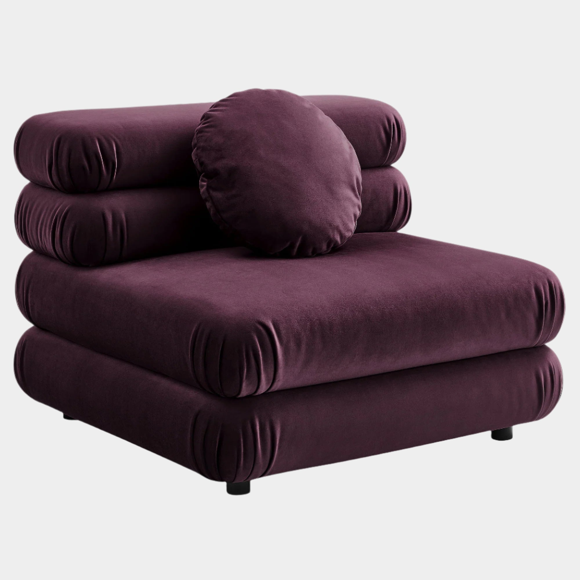 Jubilee Modular Performance Velvet Armless Chair