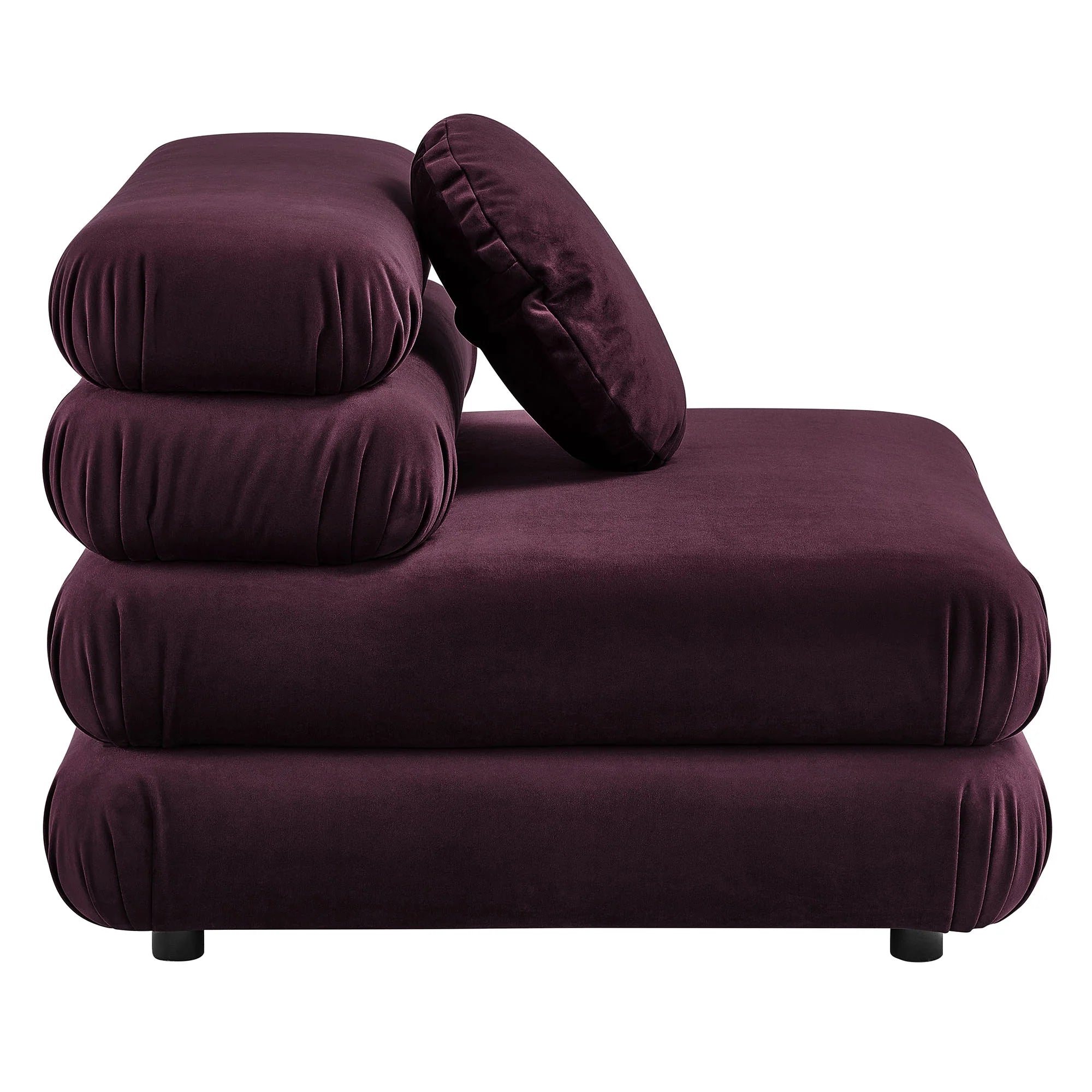 Jubilee Modular Performance Velvet Armless Chair