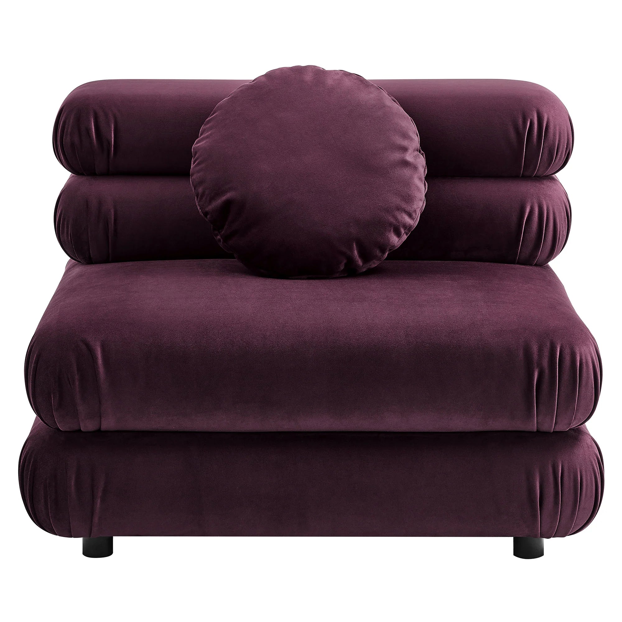 Jubilee Modular Performance Velvet Armless Chair