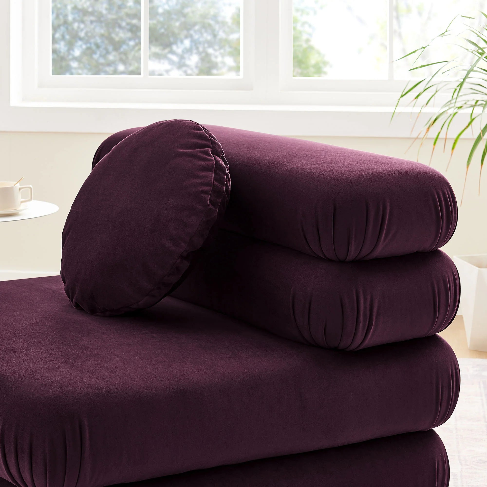 Jubilee Modular Performance Velvet Armless Chair