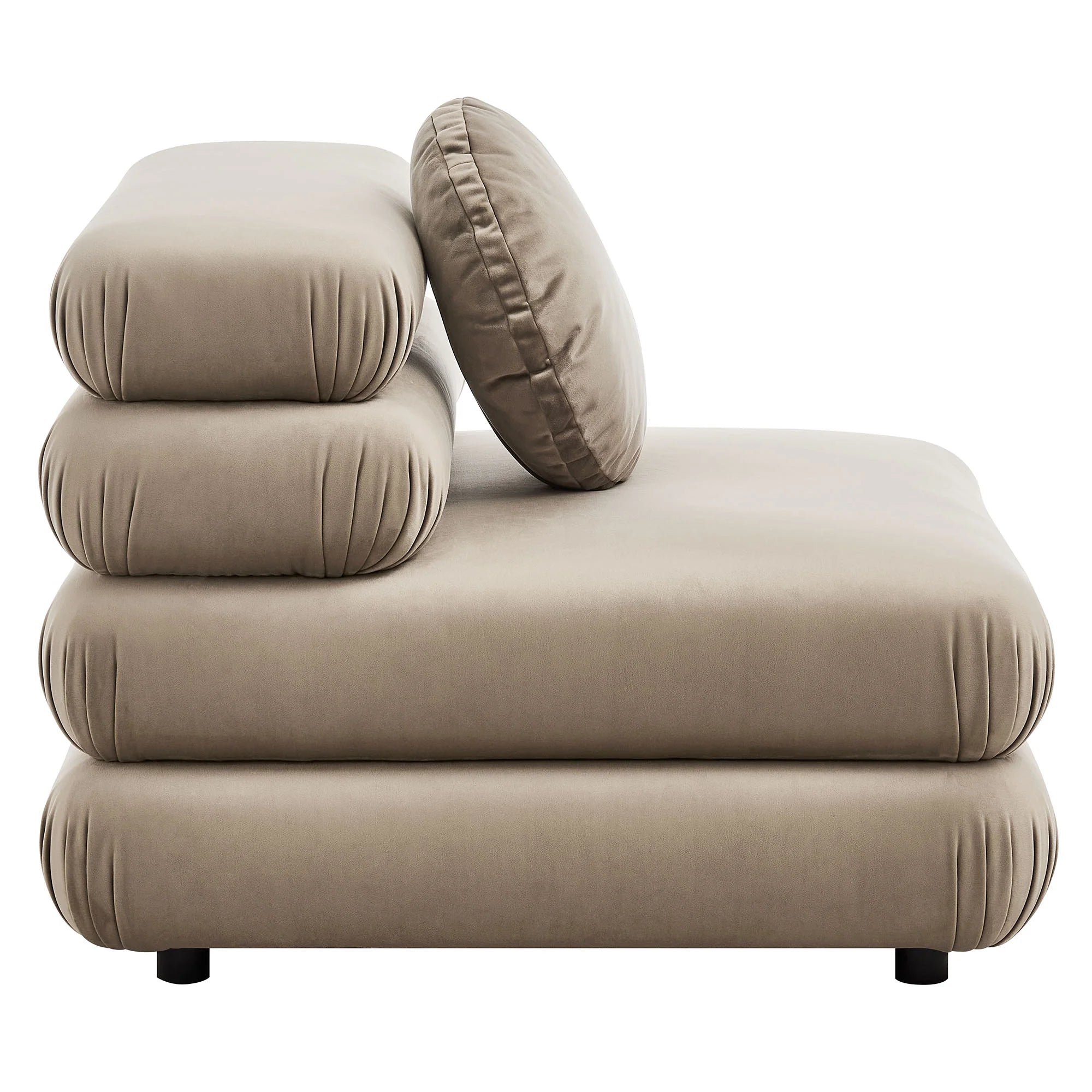 Jubilee Modular Performance Velvet Armless Chair