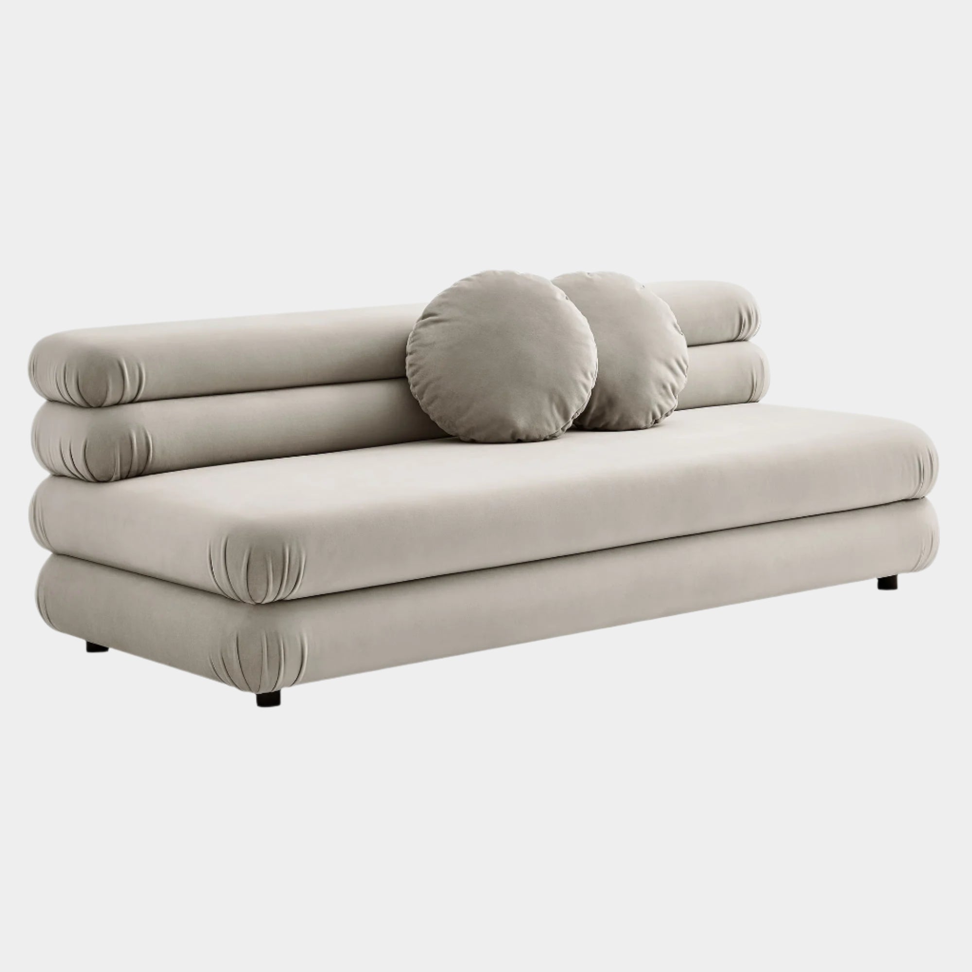 Chaise sans accoudoirs rembourrée en duvet Commix