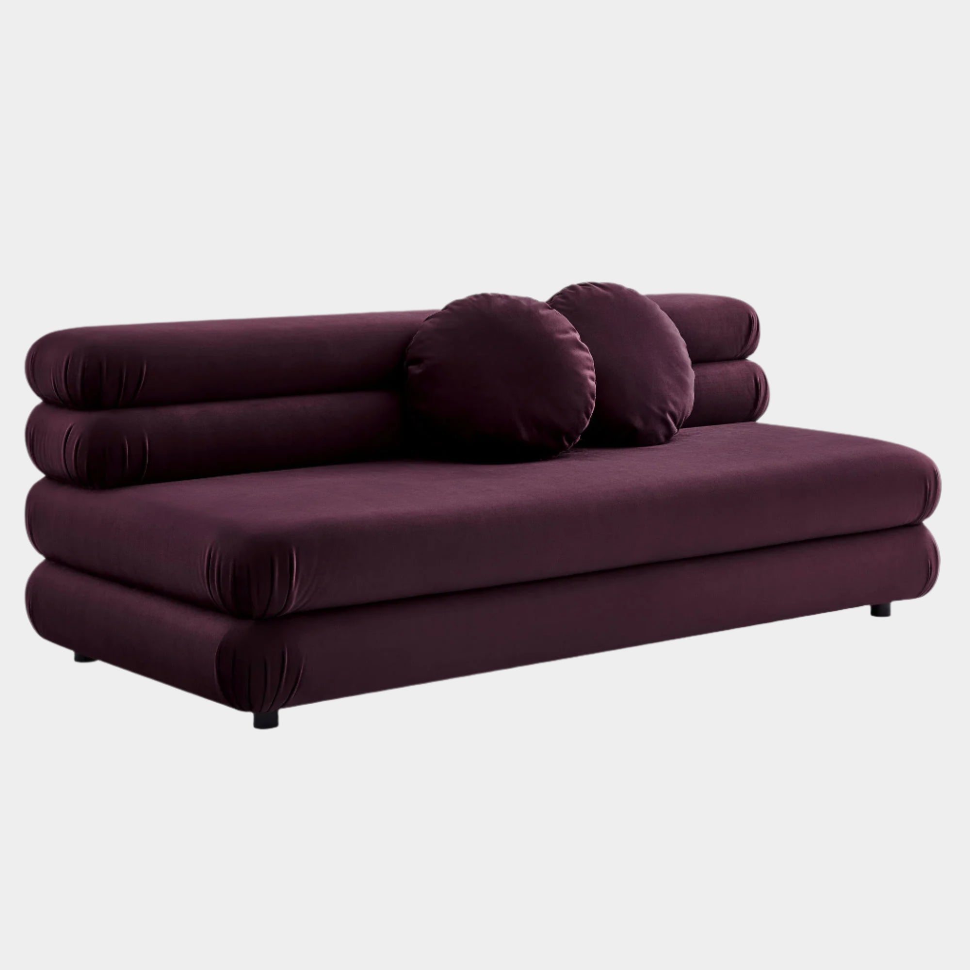 Chaise sans accoudoirs rembourrée en duvet Commix