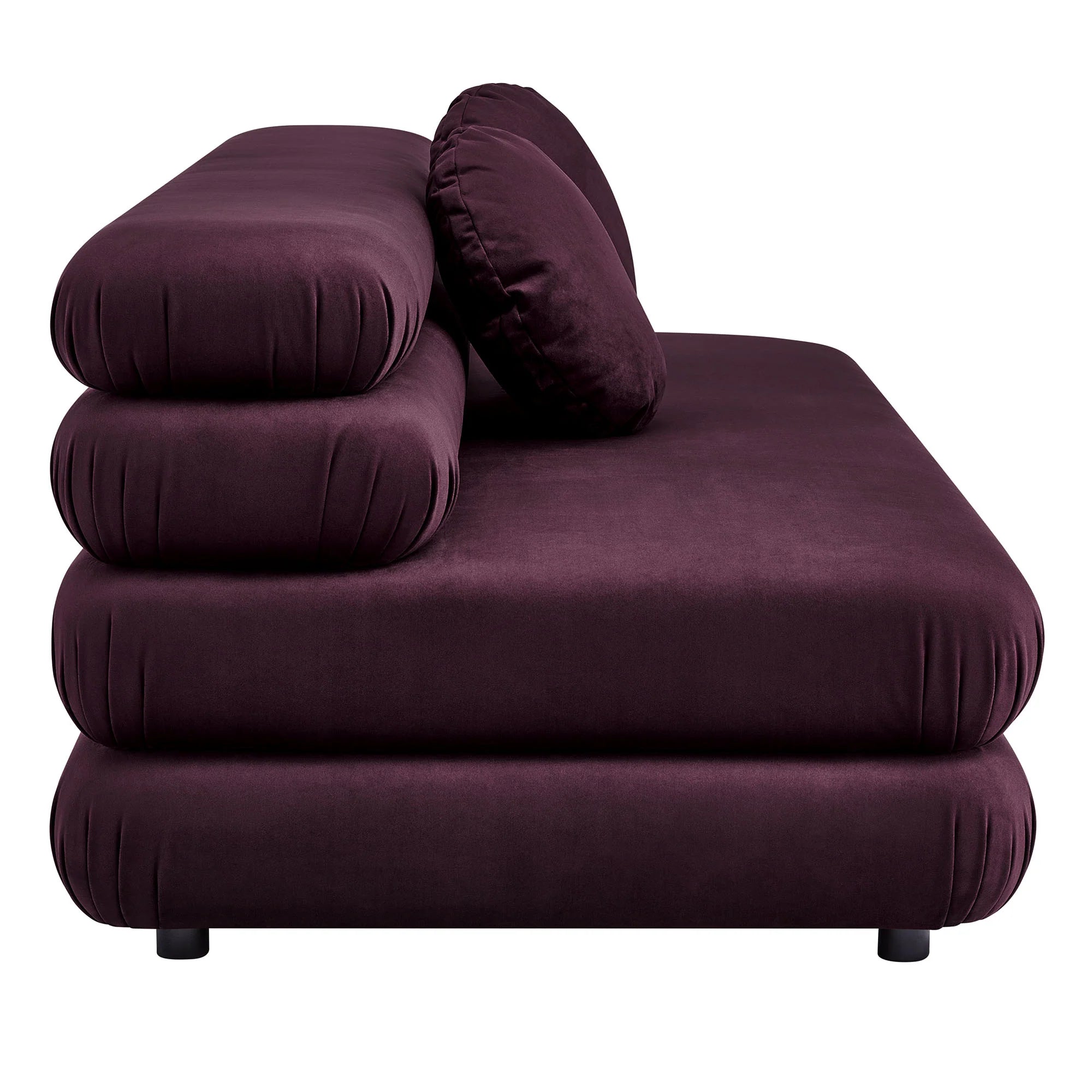 Chaise sans accoudoirs rembourrée en duvet Commix