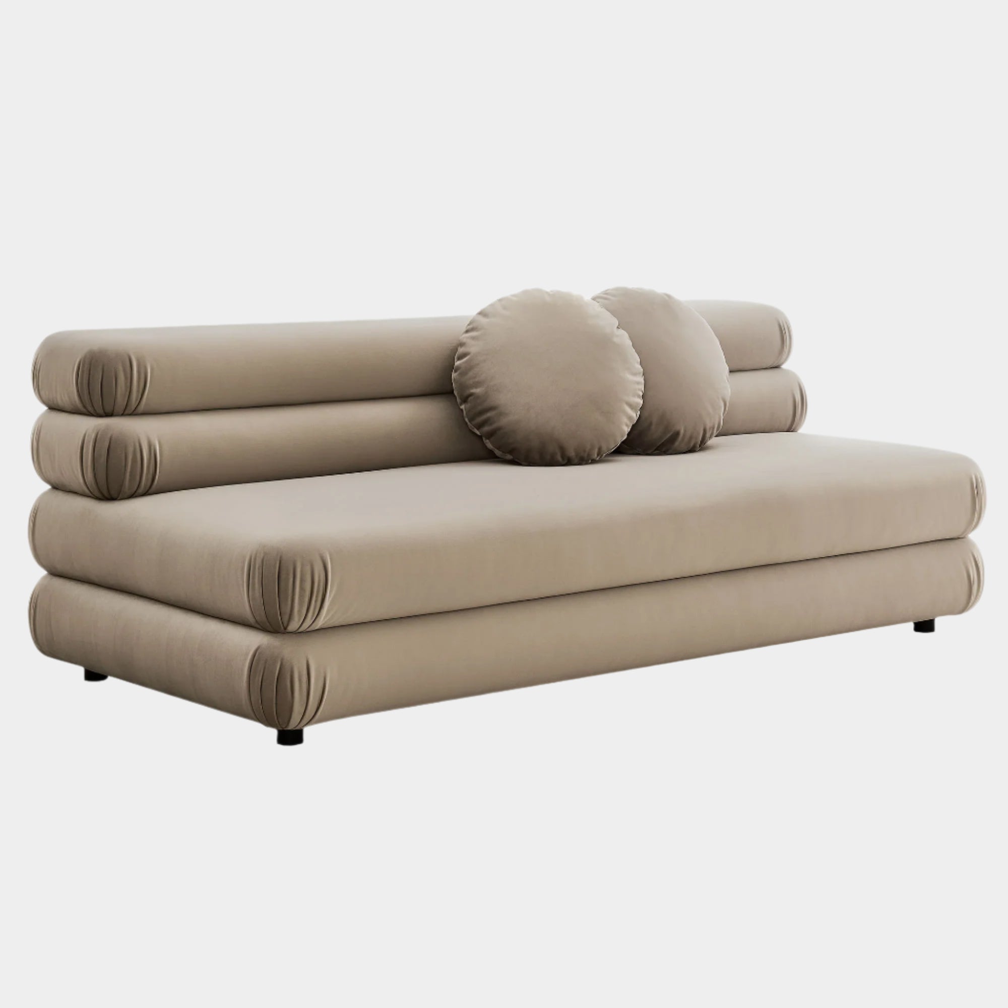 Chaise sans accoudoirs rembourrée en duvet Commix