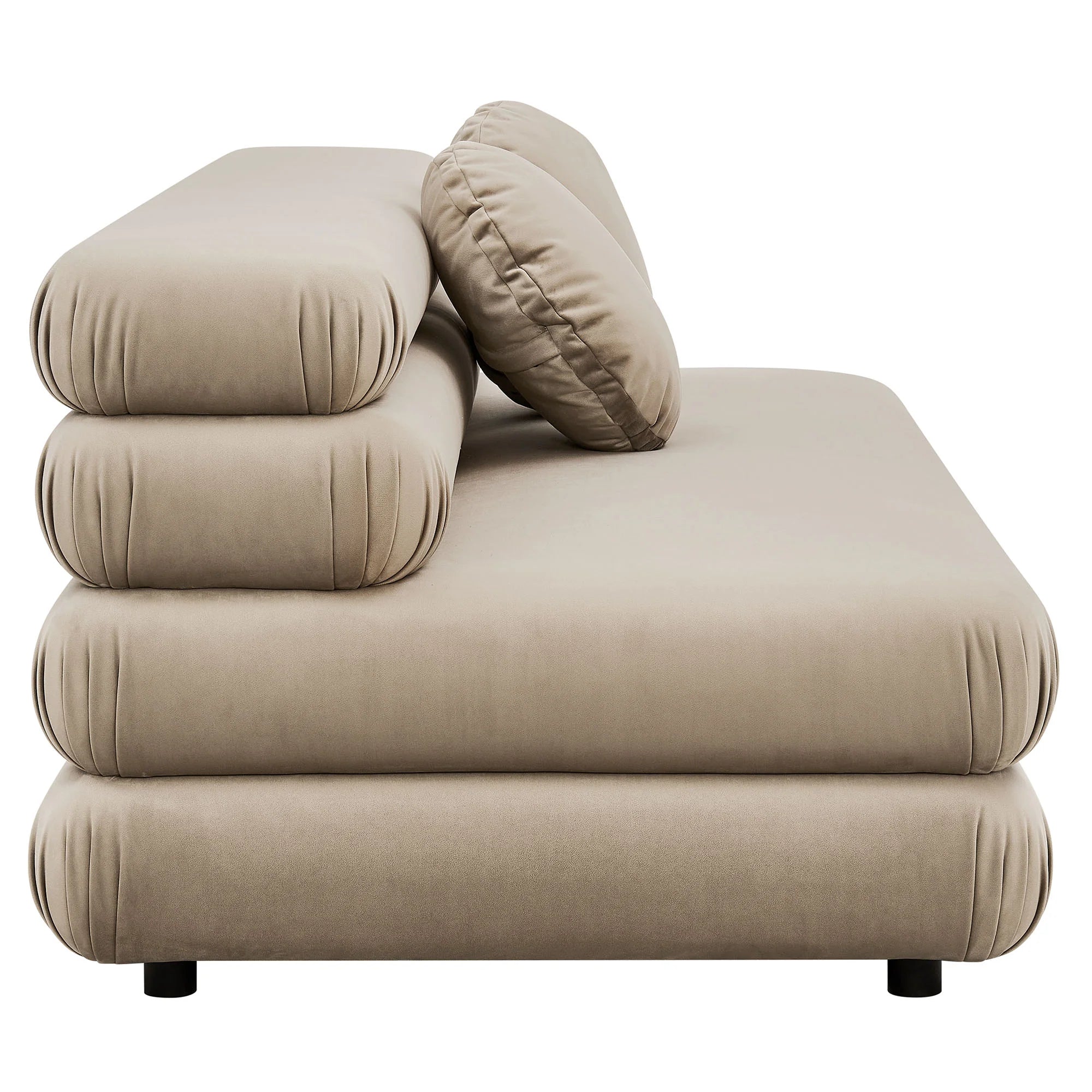 Chaise sans accoudoirs rembourrée en duvet Commix