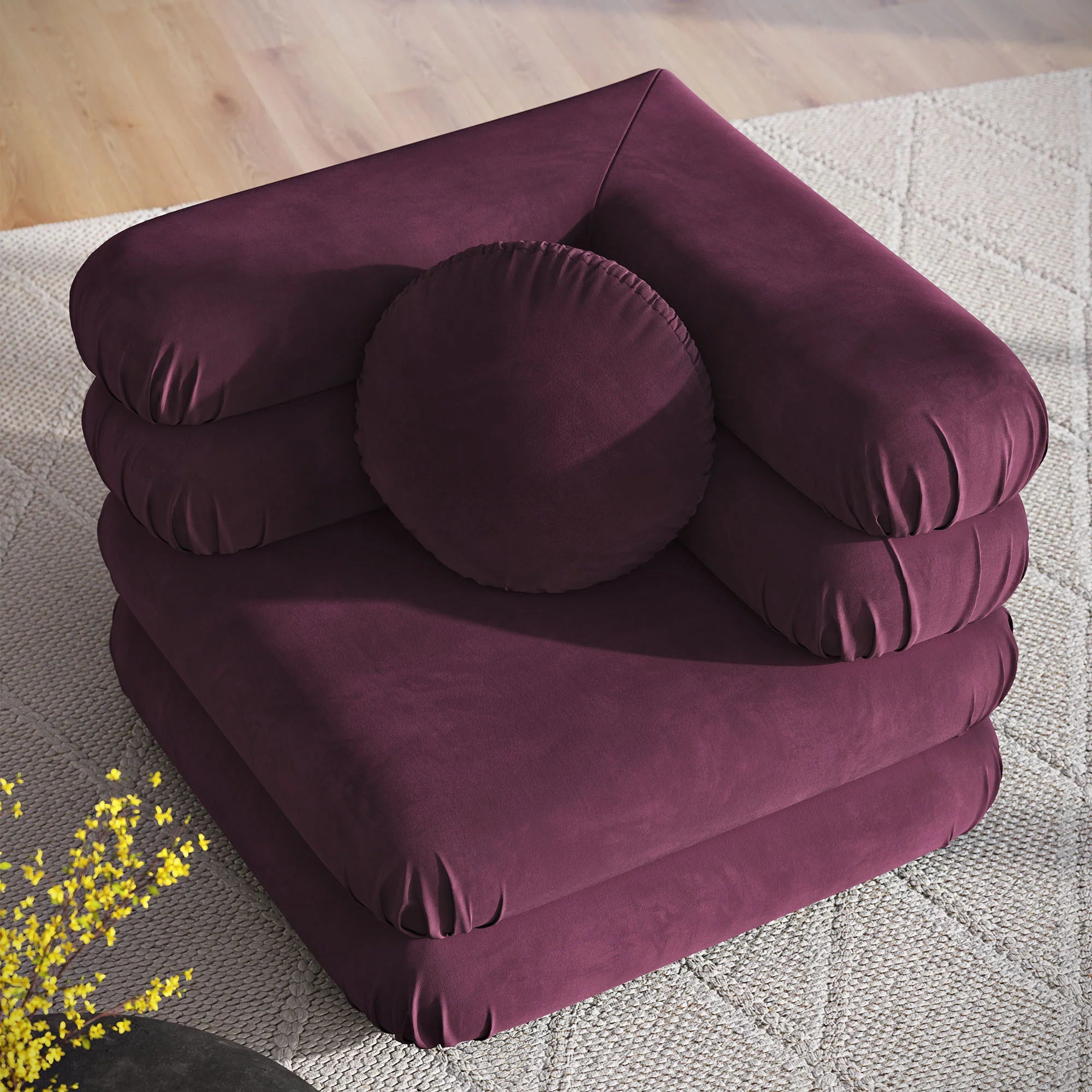 Jubilee Modular Performance Velvet Corner Chair