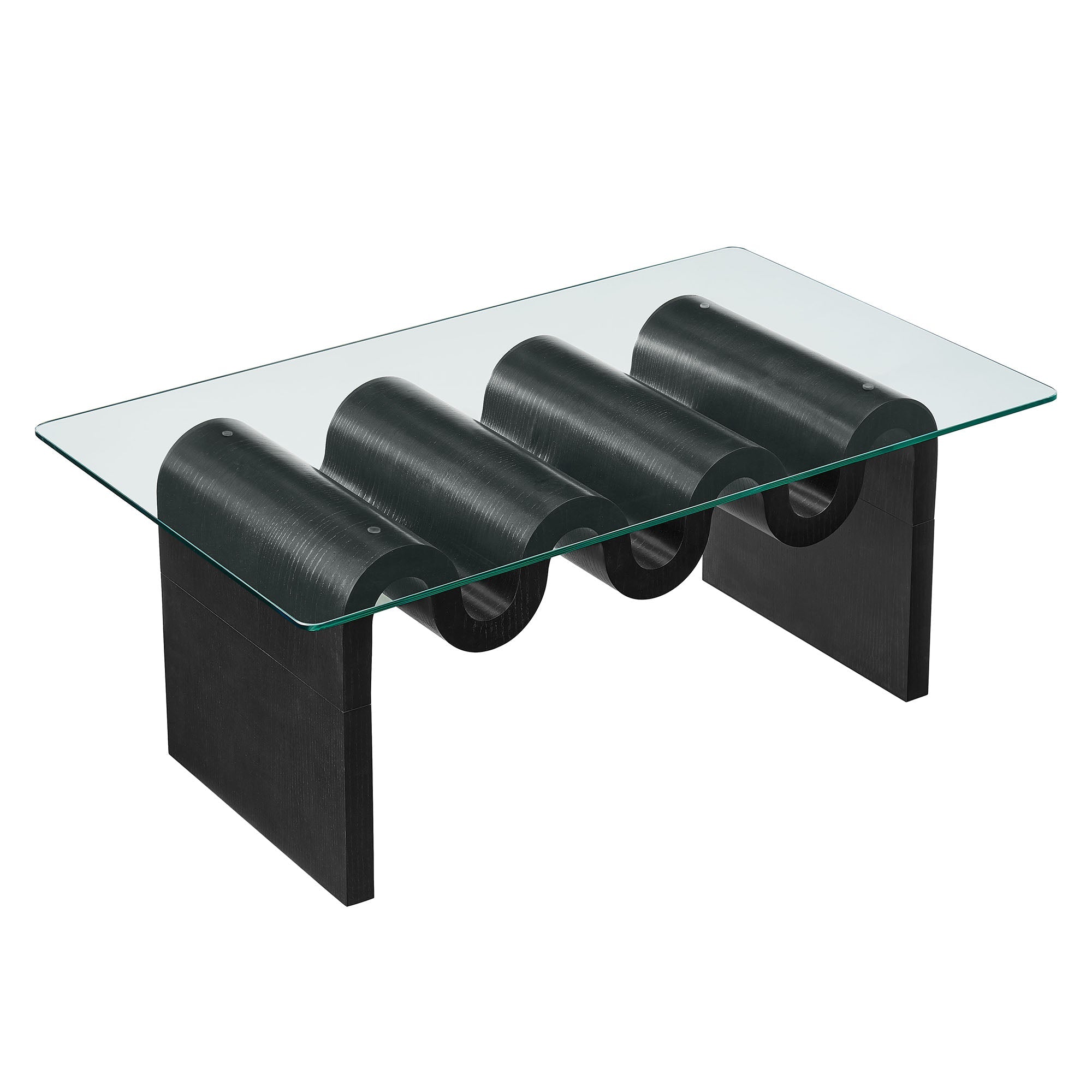 Ondine Glass Top Coffee Table