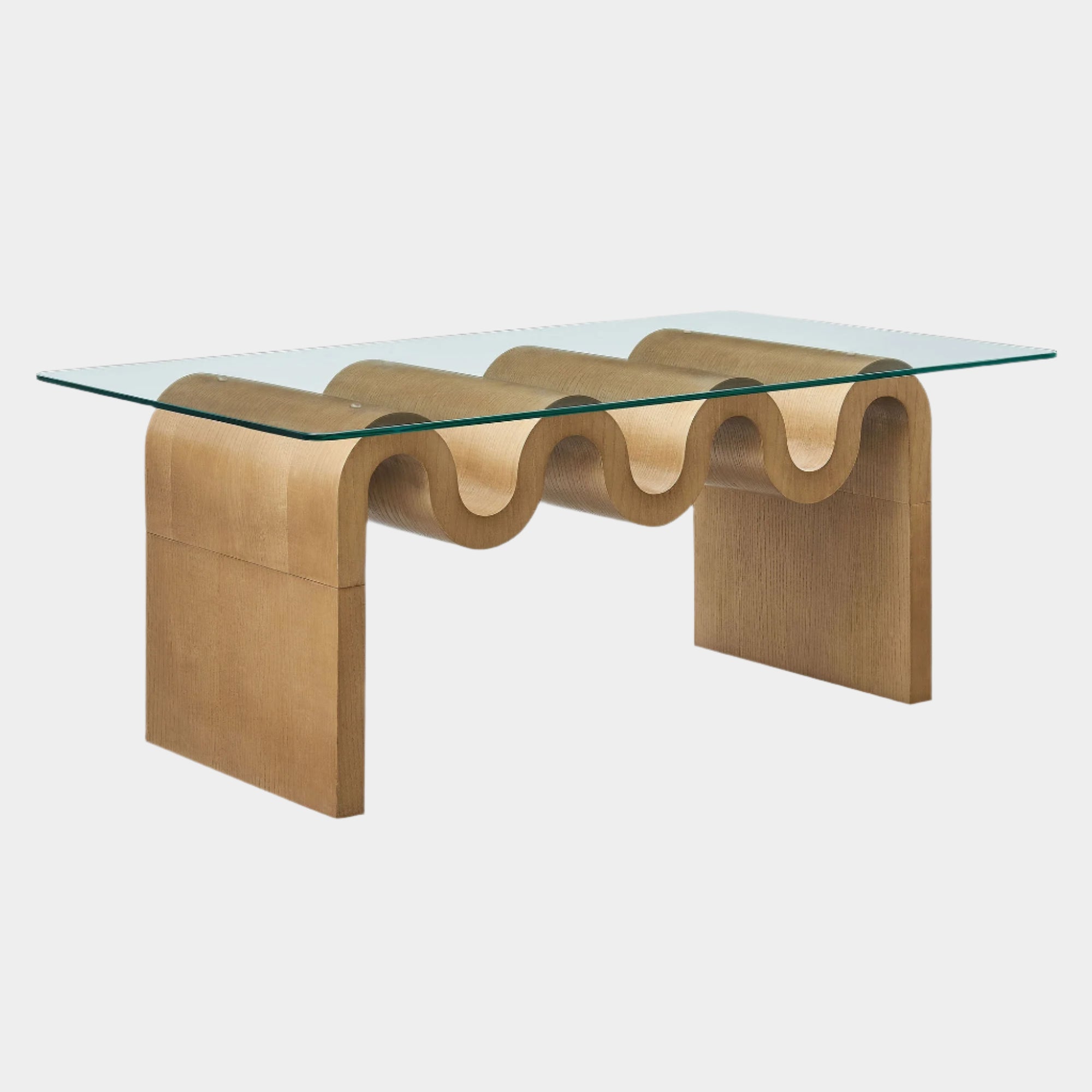 Ondine Glass Top Coffee Table