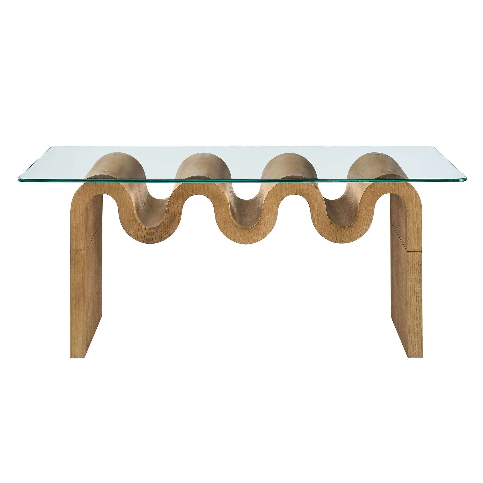 Ondine Glass Top Coffee Table