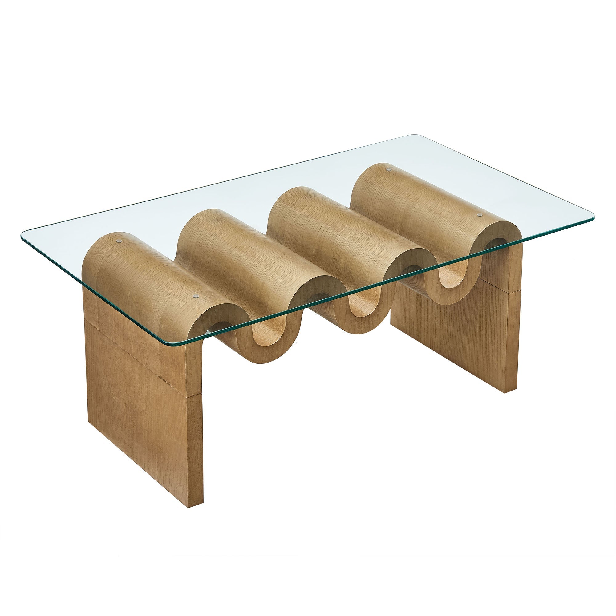 Ondine Glass Top Coffee Table