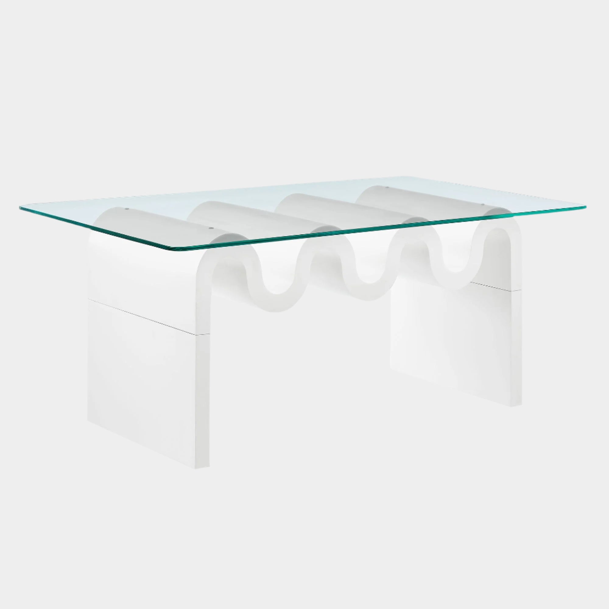 Ondine Glass Top Coffee Table