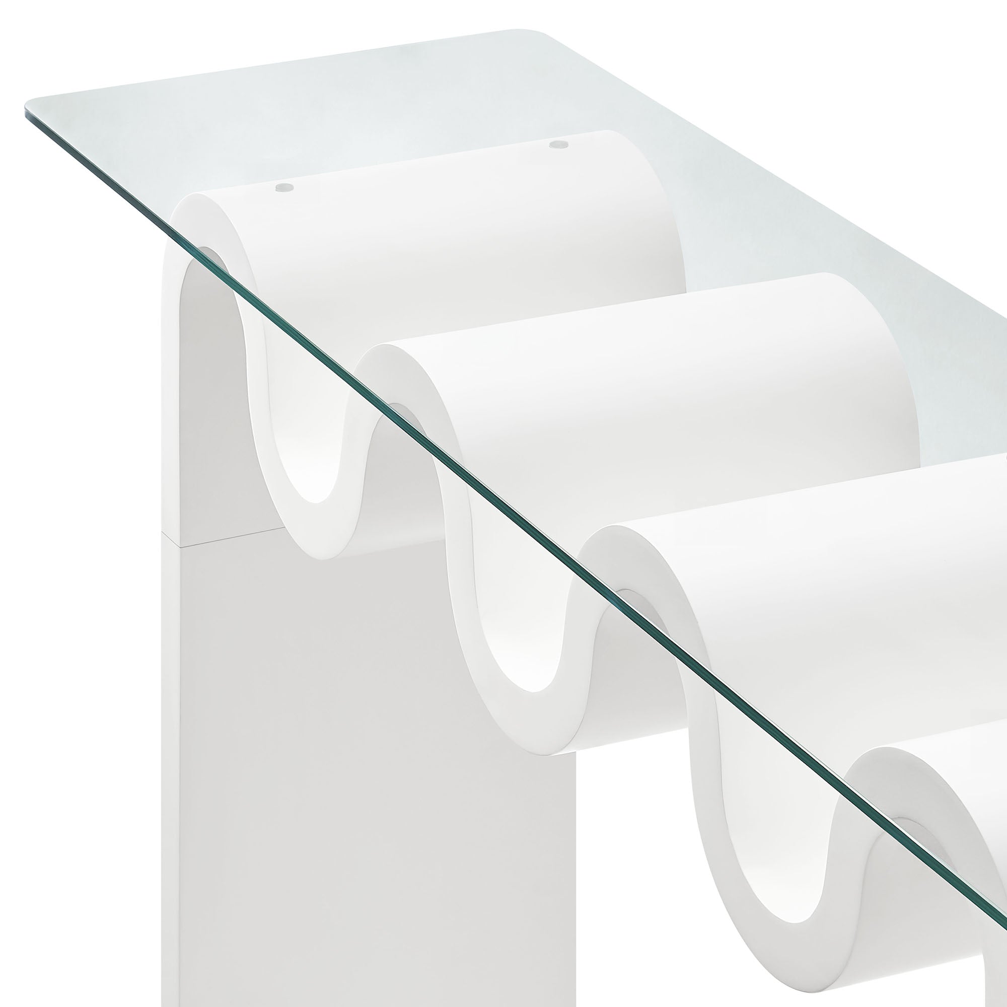 Ondine Glass Top 50" Console Table