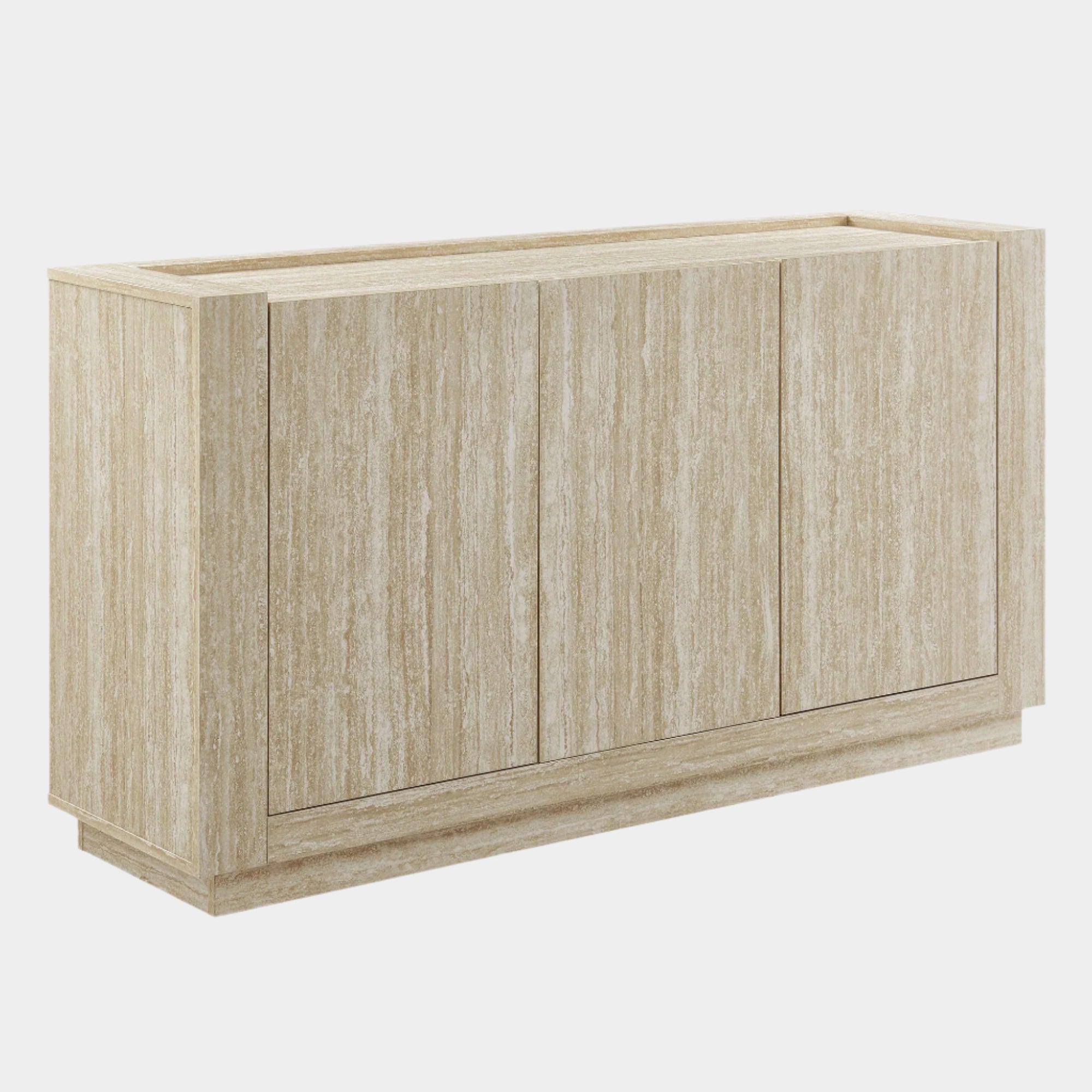 Hollis 59" Travertine Sideboard in Travertine