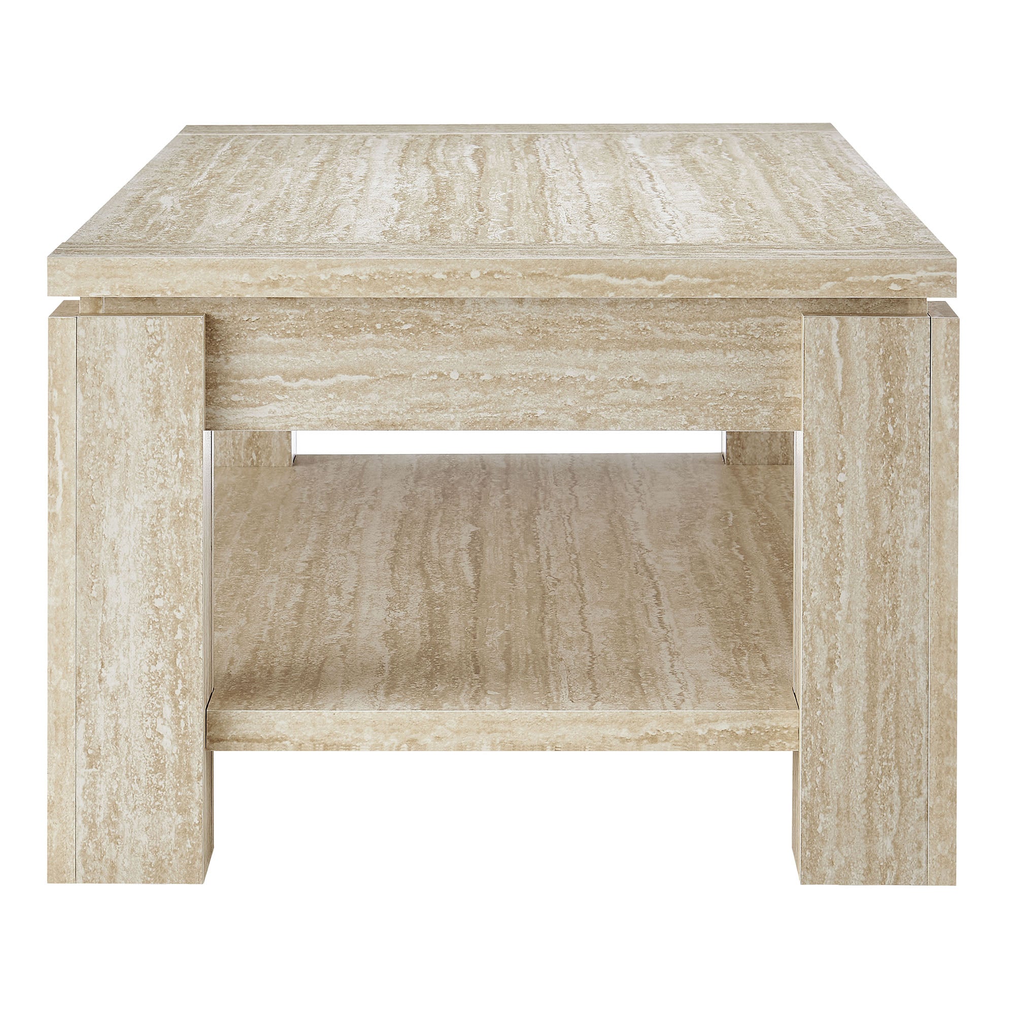 Hollis Travertine Coffee Table in Travertine