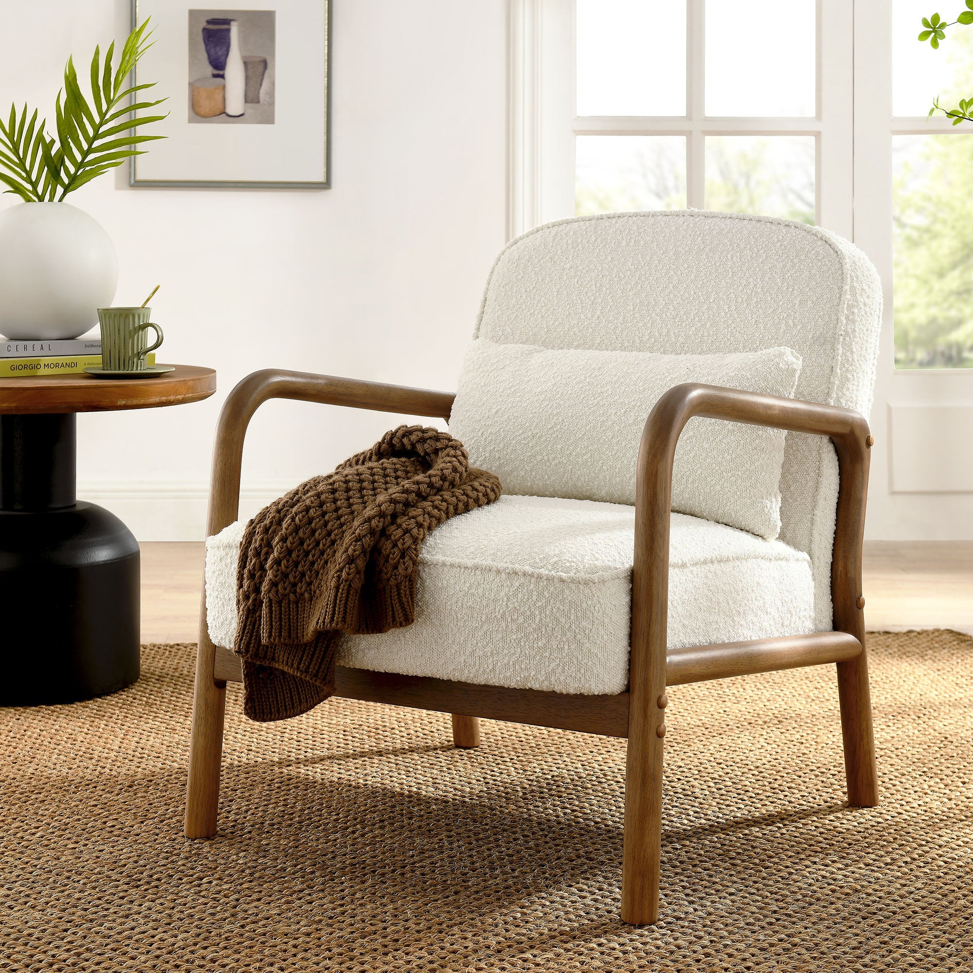 Charlie Boucle Upholstered Armchair