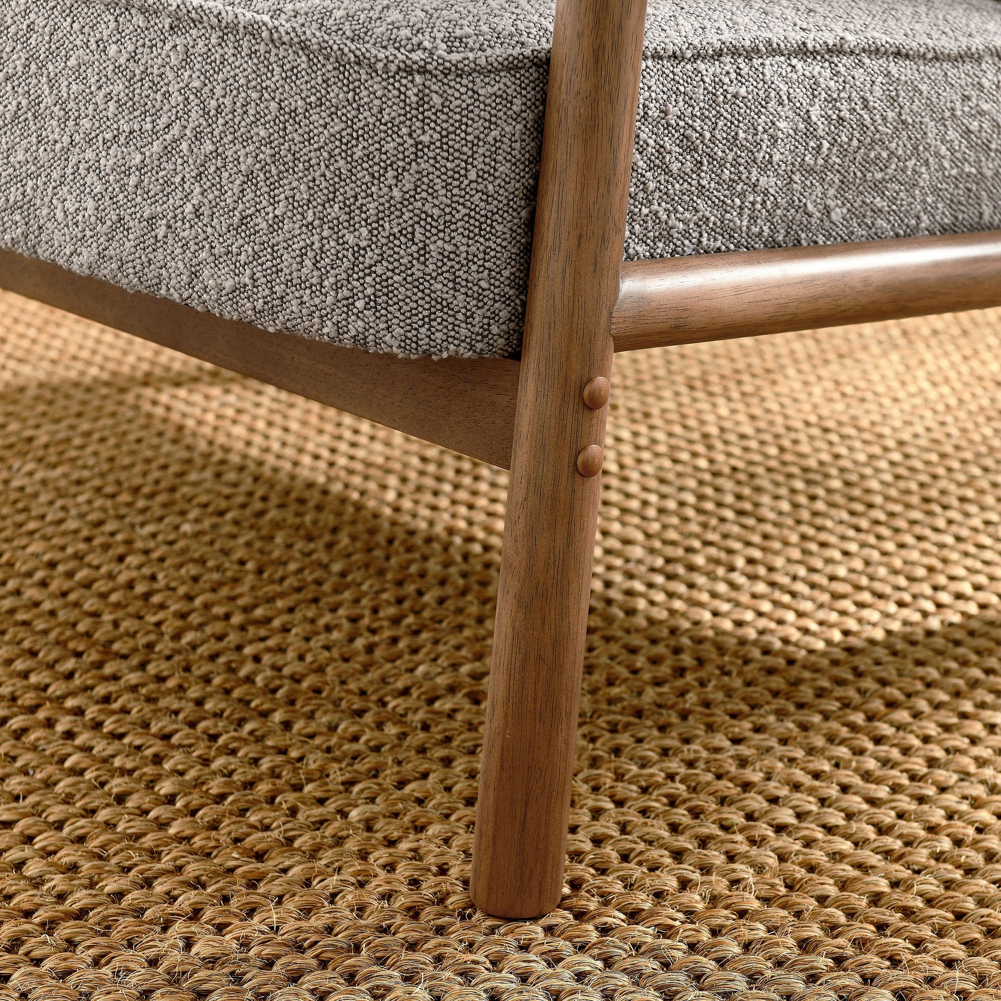 Fauteuil rembourré Charlie Boucle