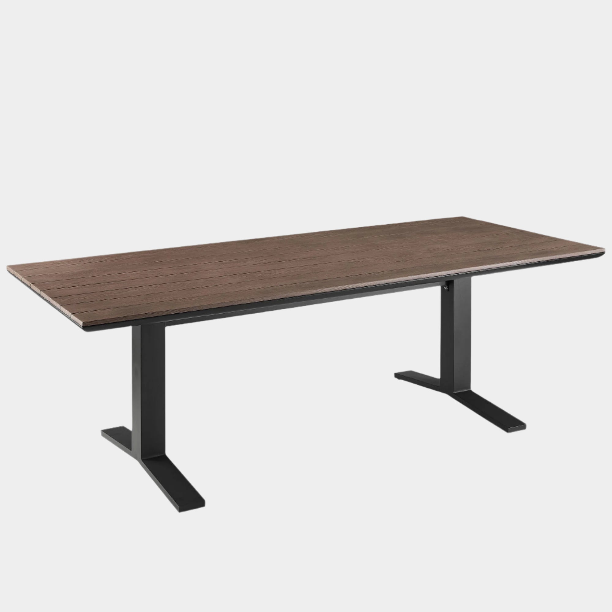 Table à manger d'extérieur en aluminium Gavelston de 91 po 