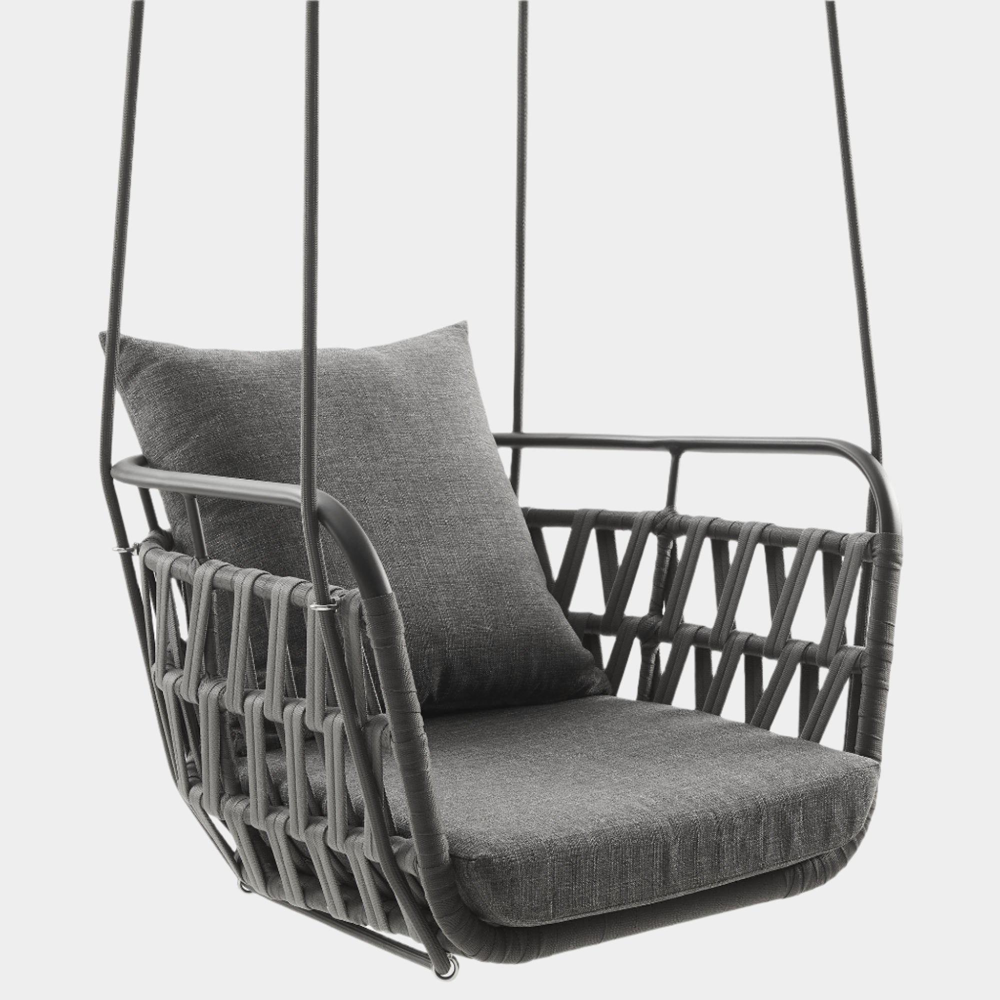 Kaliah Outdoor Patio Aluminum Swing Chair