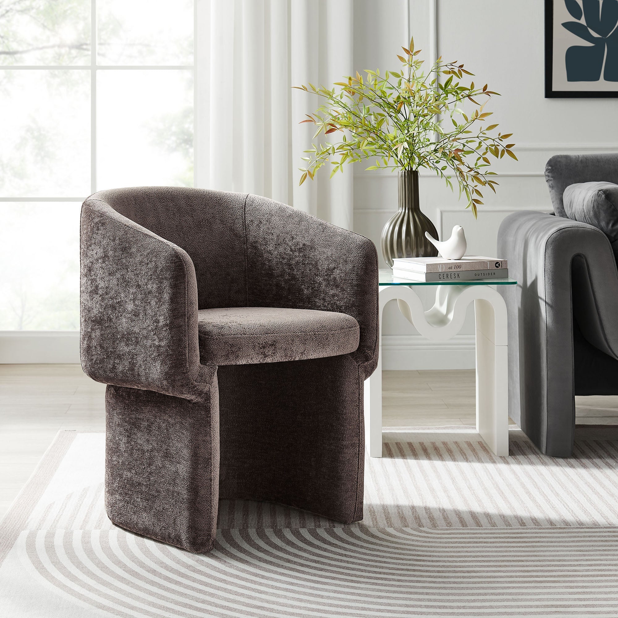 Verity Chenille Dining Armchair