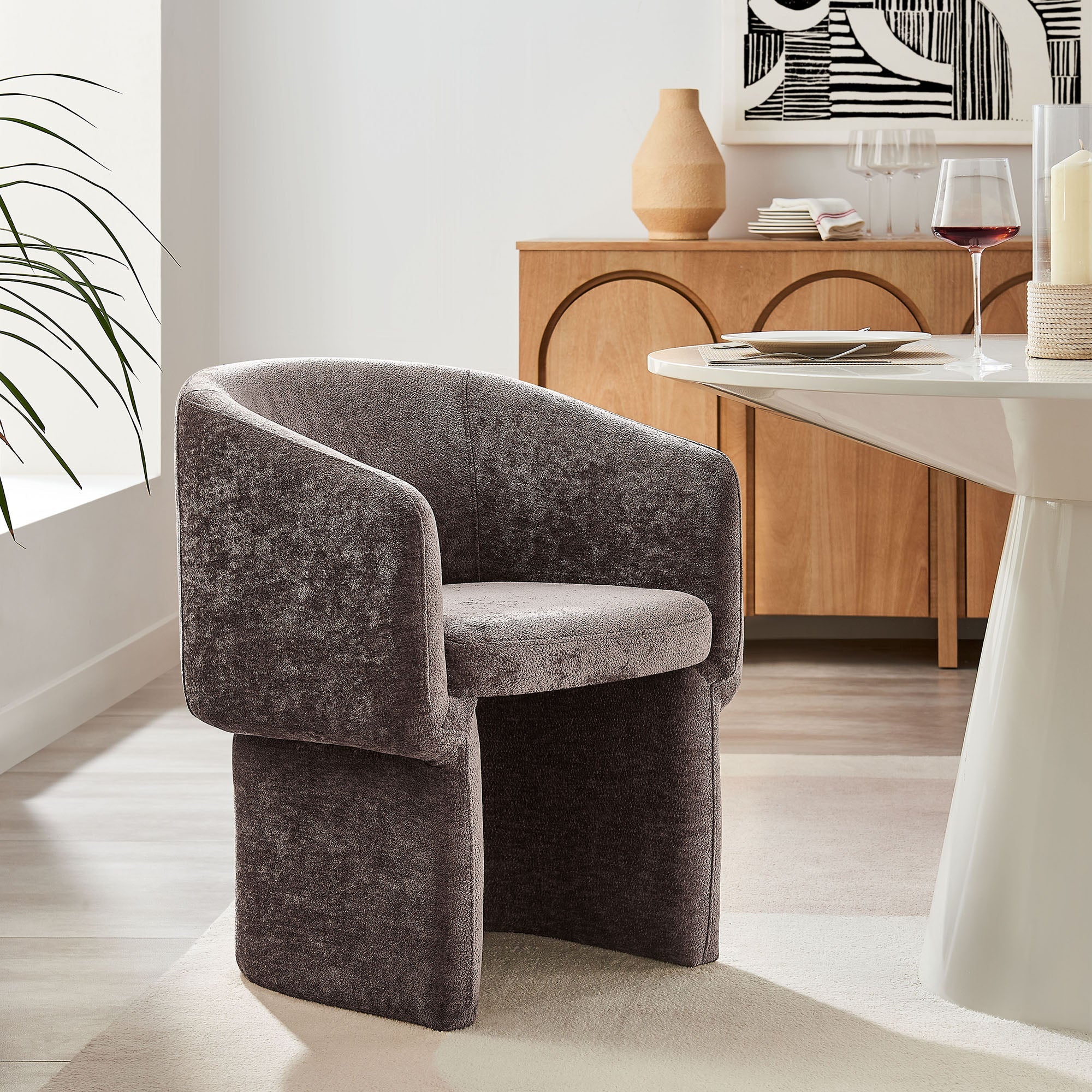 Verity Chenille Dining Armchair