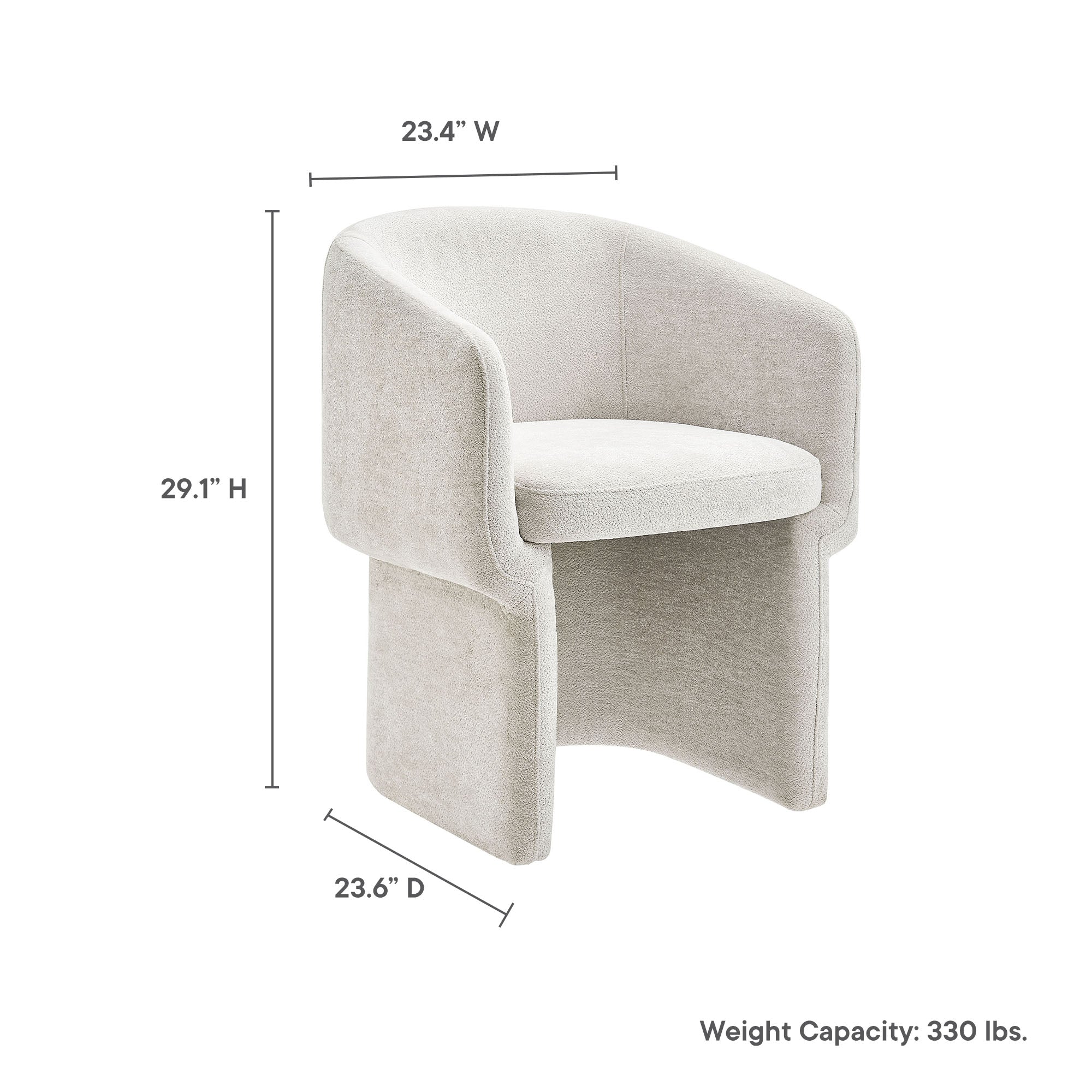 Verity Chenille Dining Armchair