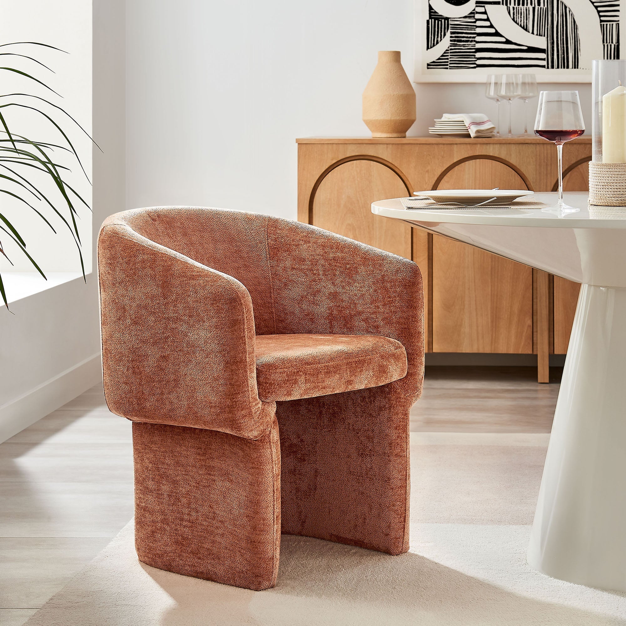 Verity Chenille Dining Armchair