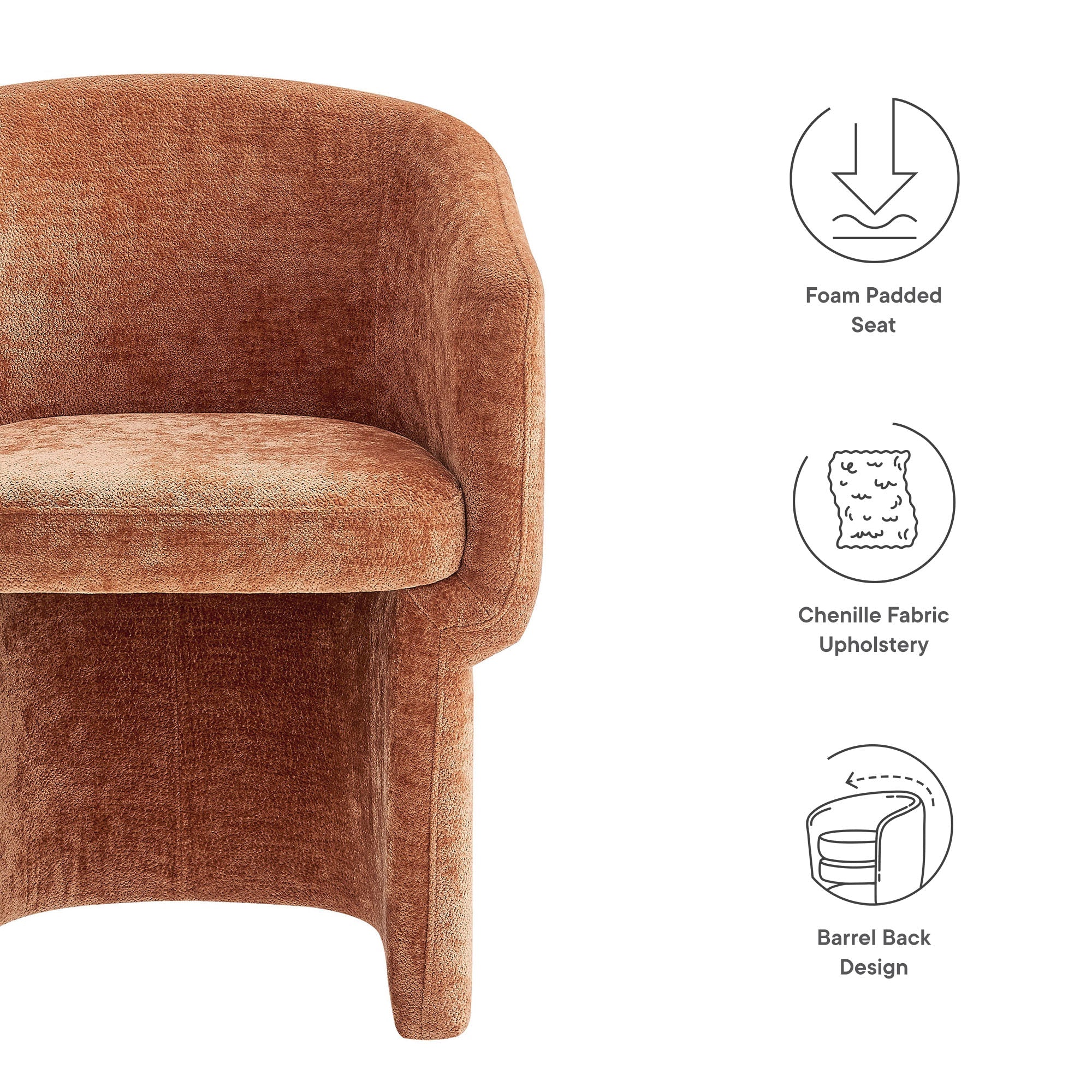 Verity Chenille Dining Armchair