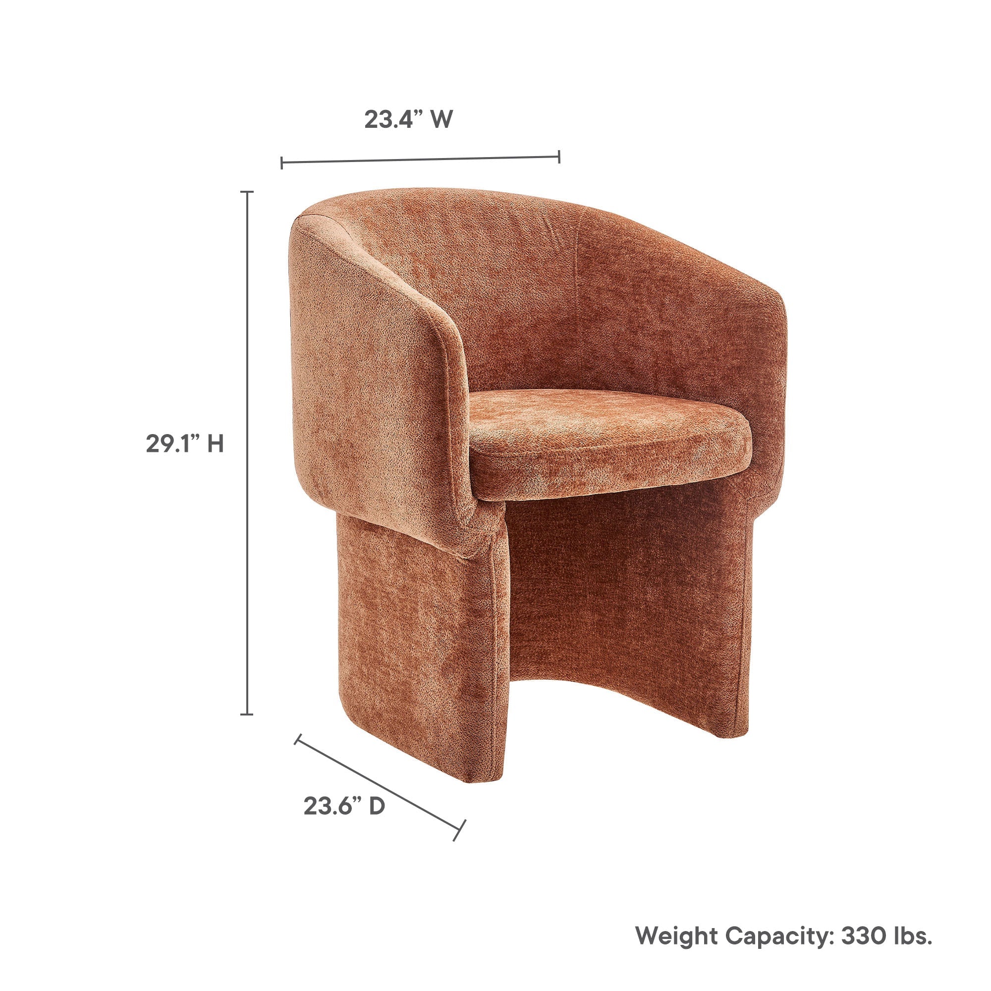 Verity Chenille Dining Armchair