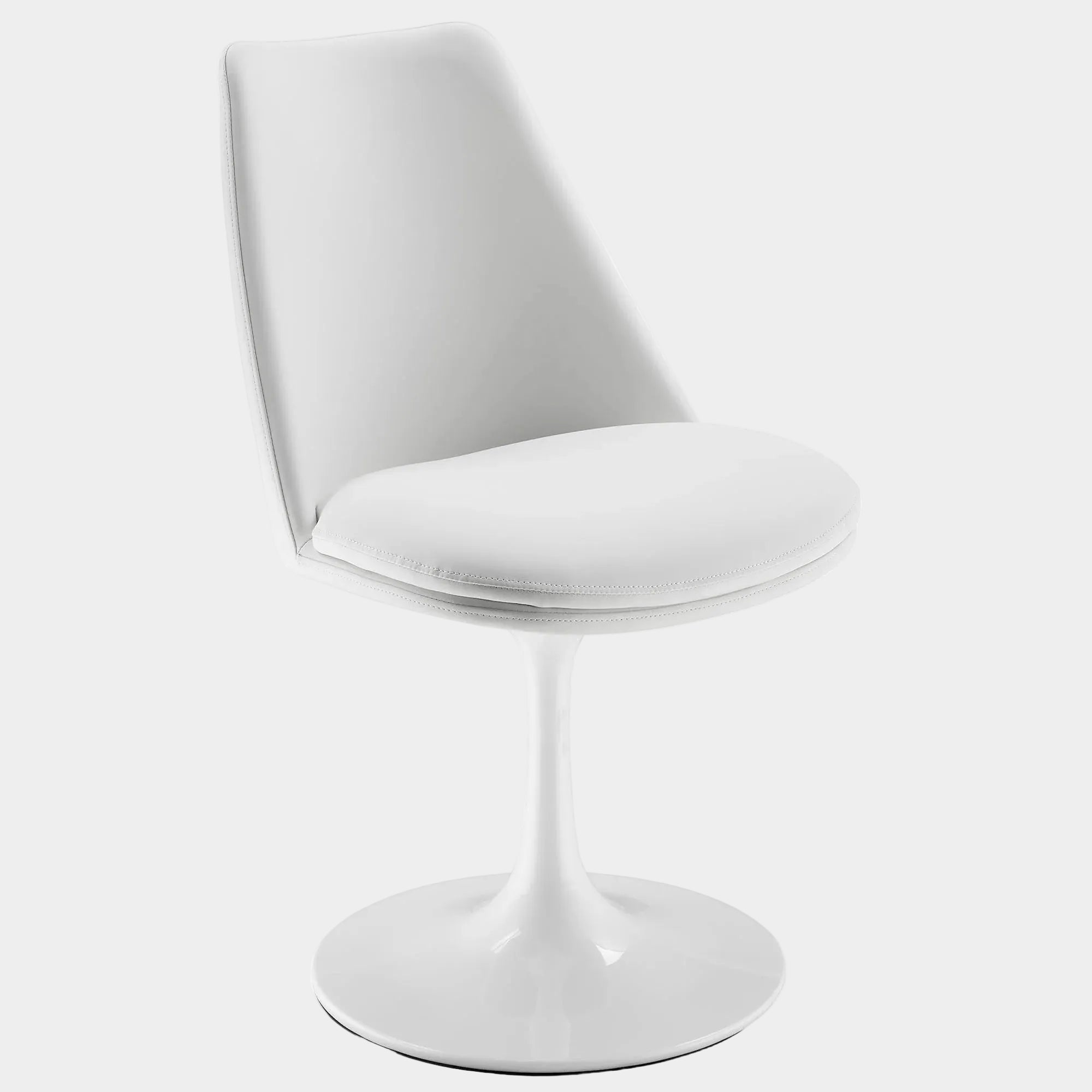 Lippa Swivel Dining Vegan Leather Side Chair