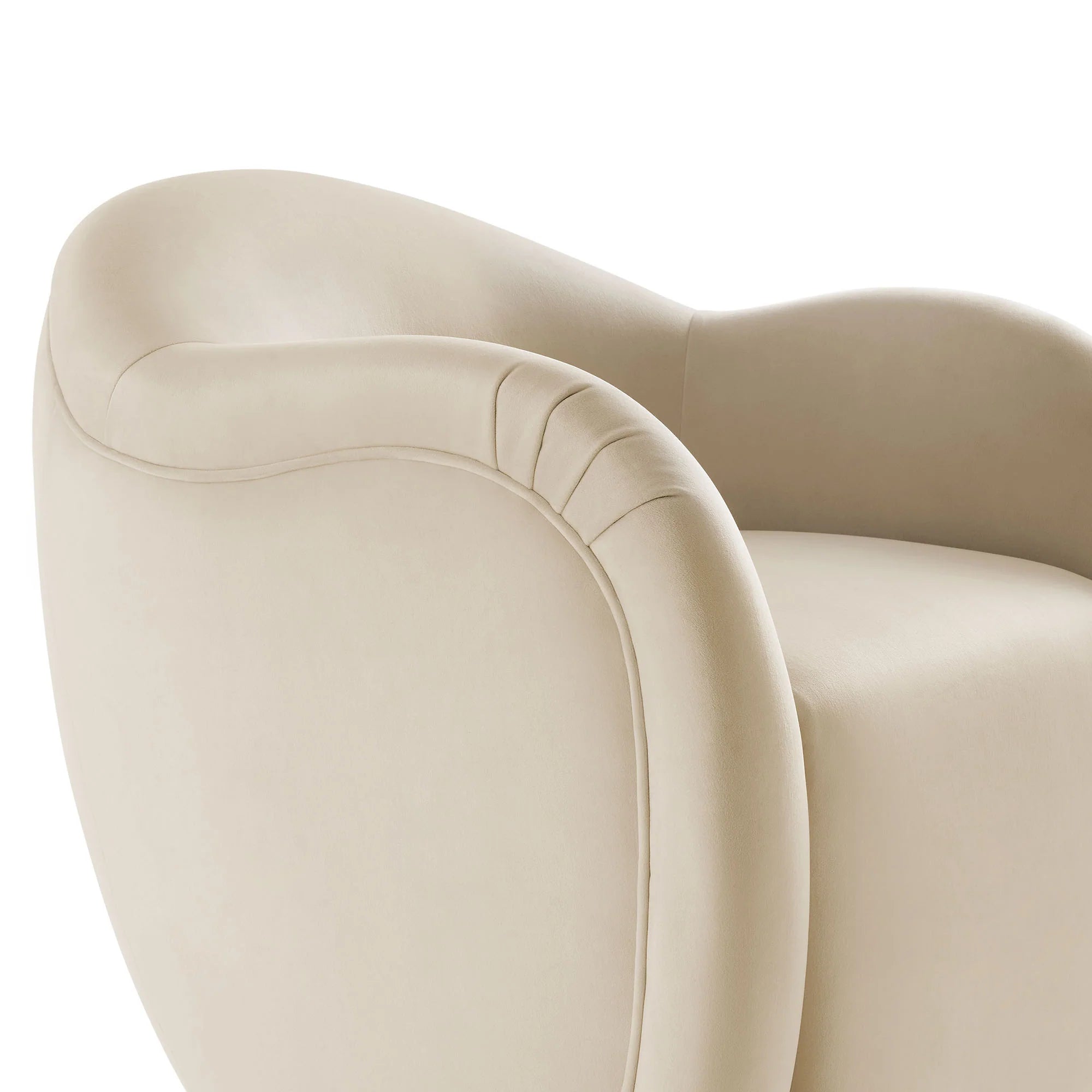 Compose Performance Velvet Swivel Armchair