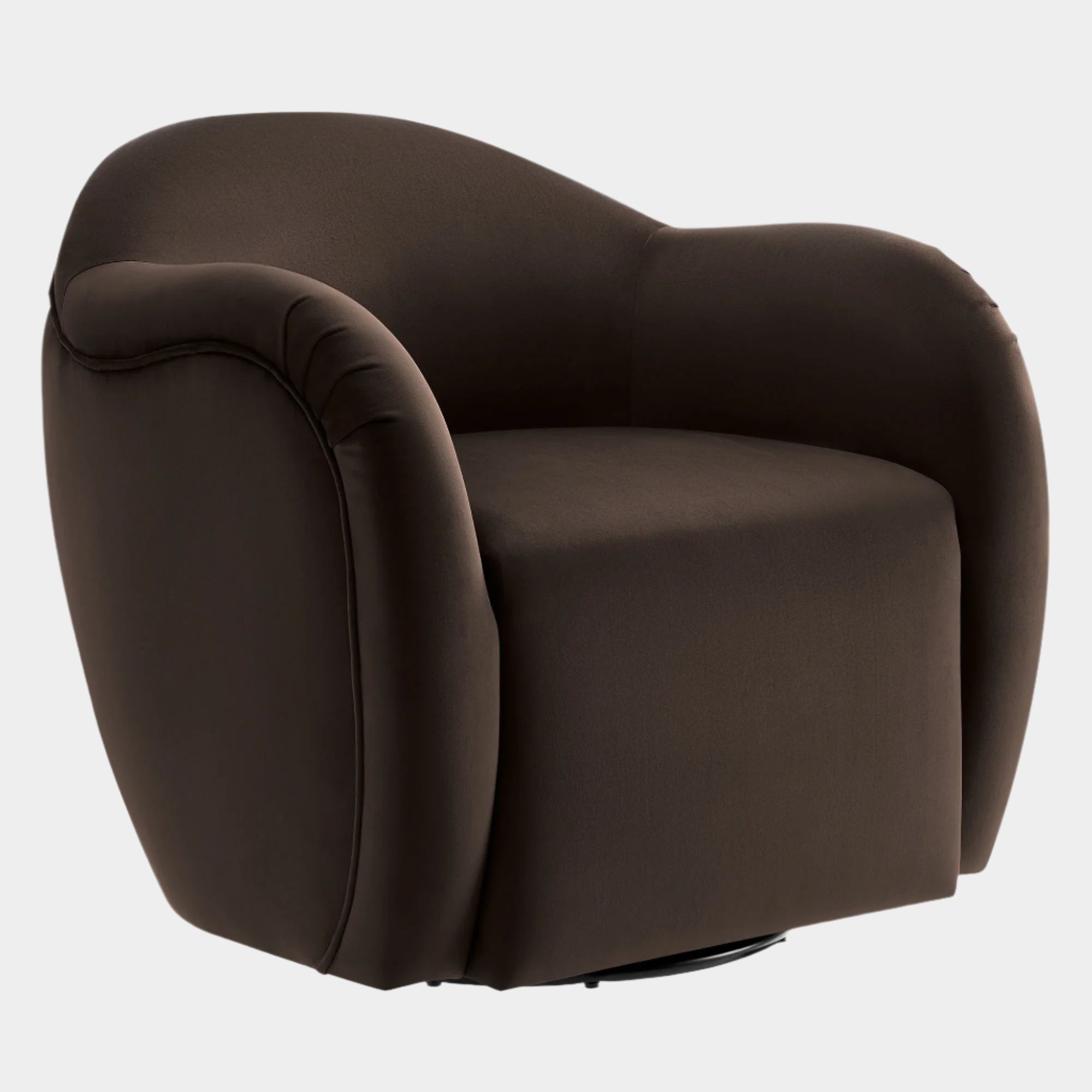 Compose Performance Velvet Swivel Armchair